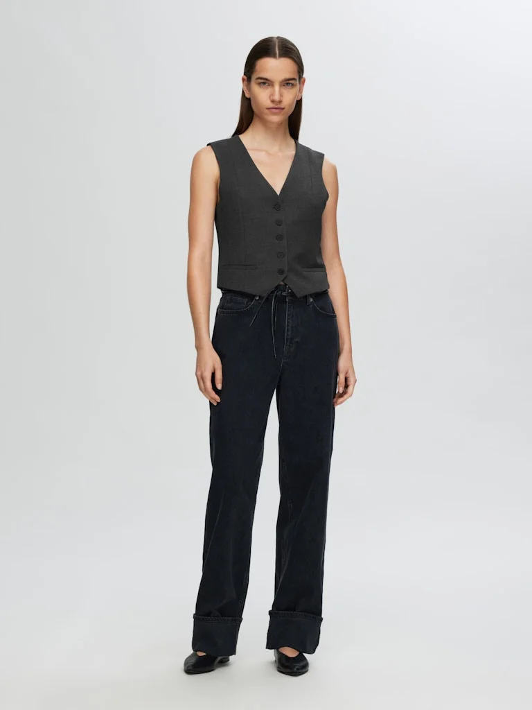 SELECTED WOMEN - SLFRITA VEST DGM NOOS SELECTED WOMEN - SLFRITA VEST DGM NOOS