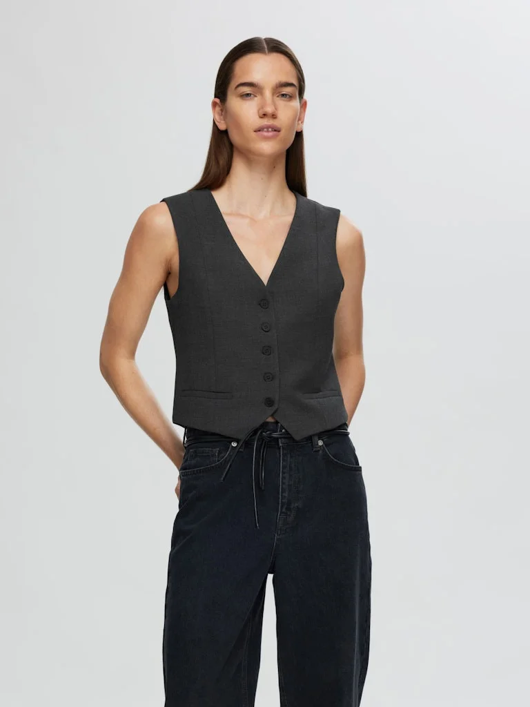 SELECTED WOMEN - SLFRITA VEST DGM NOOS SELECTED WOMEN - SLFRITA VEST DGM NOOS