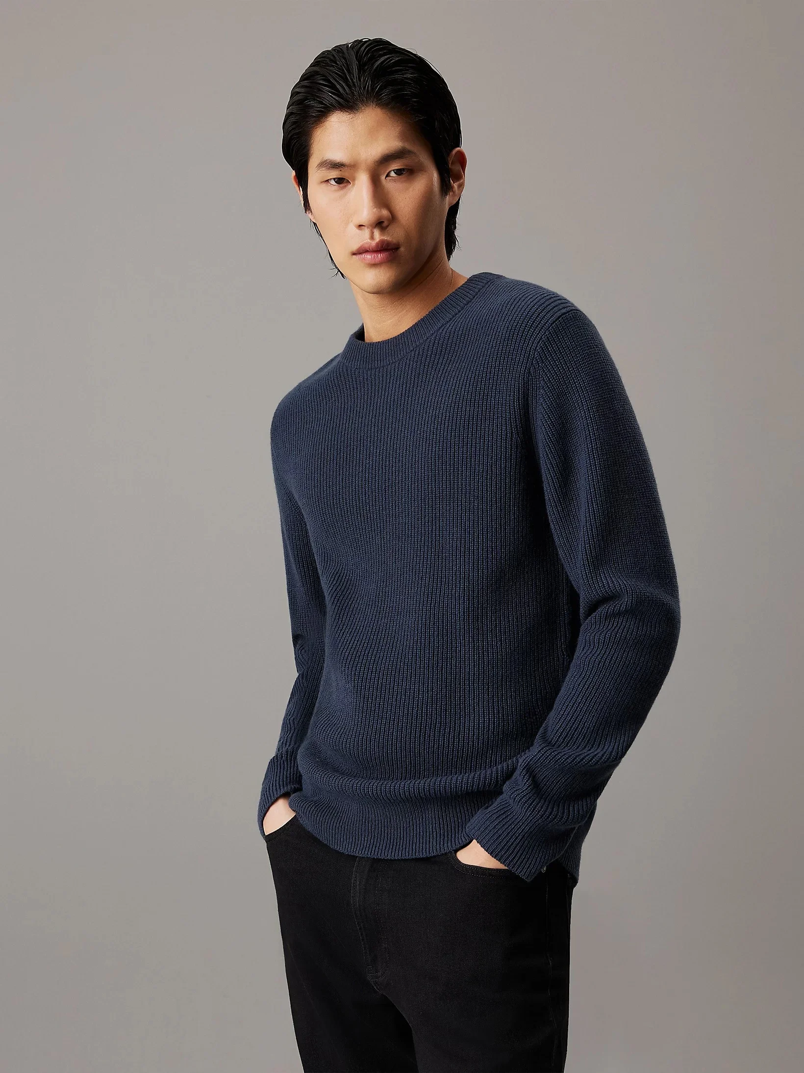 CALVIN KLEIN - TECH MERINO RIB CN CALVIN KLEIN - TECH MERINO RIB CN