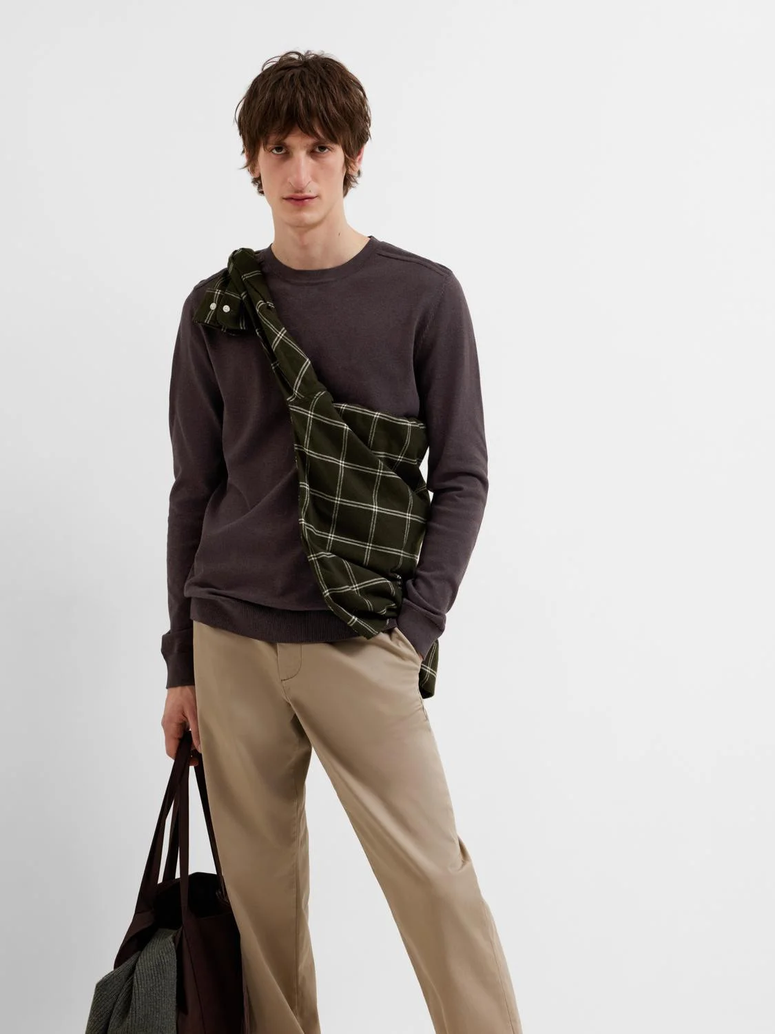 SELECTED MEN - SLHBERG CREW NECK NOOS SELECTED MEN - SLHBERG CREW NECK NOOS