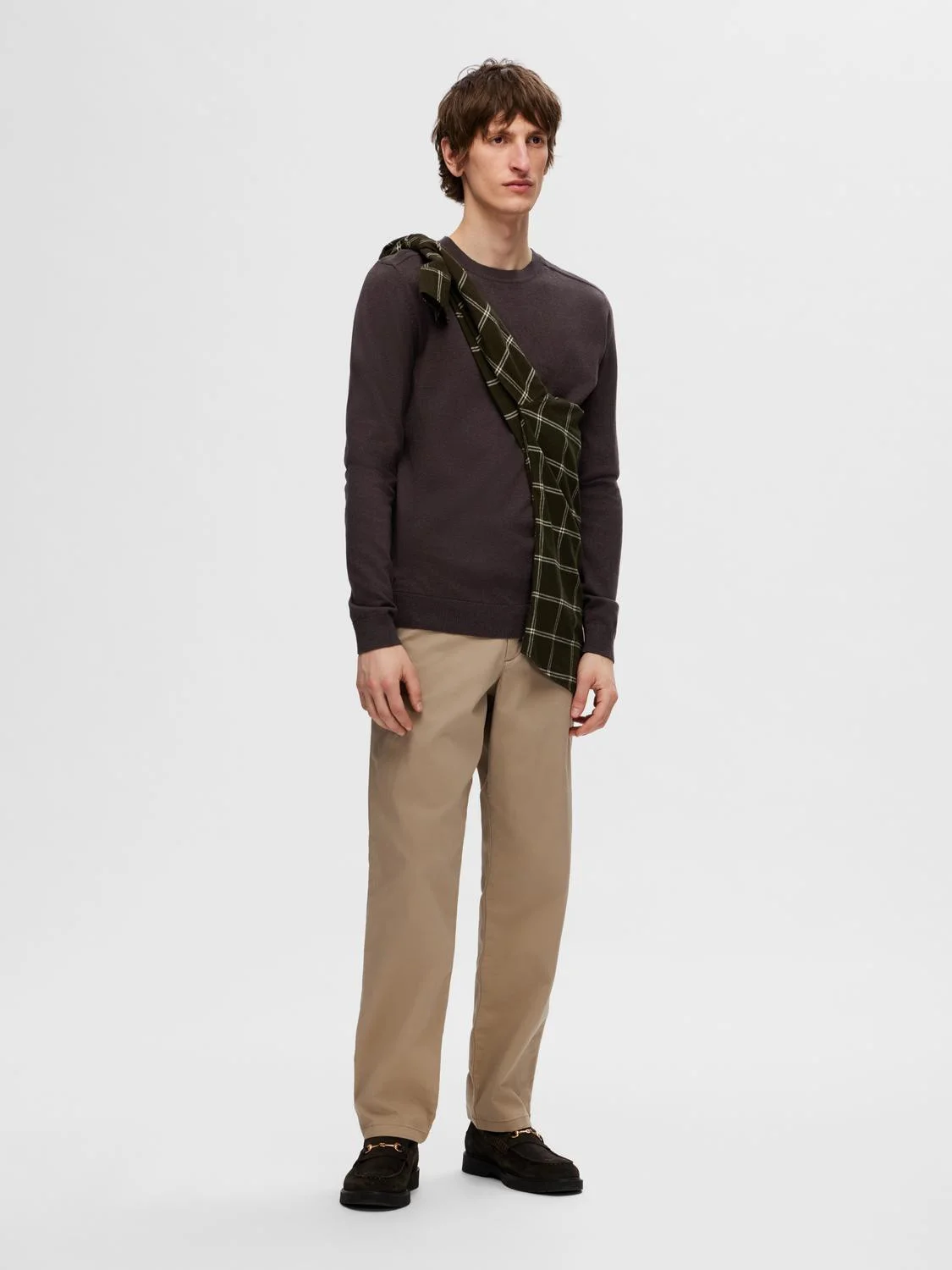 SELECTED MEN - SLHBERG CREW NECK NOOS SELECTED MEN - SLHBERG CREW NECK NOOS