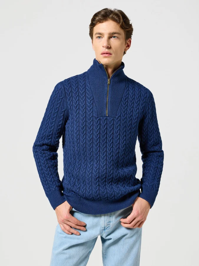 Wrangler - HALF ZIP KNIT