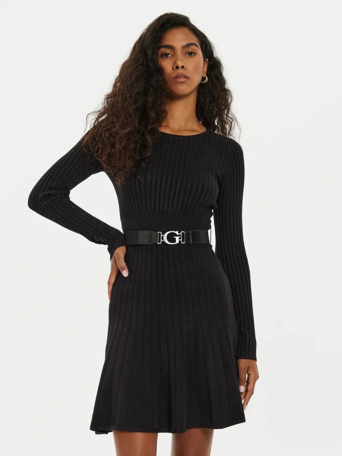GUESS - LS RIB PLEATED...