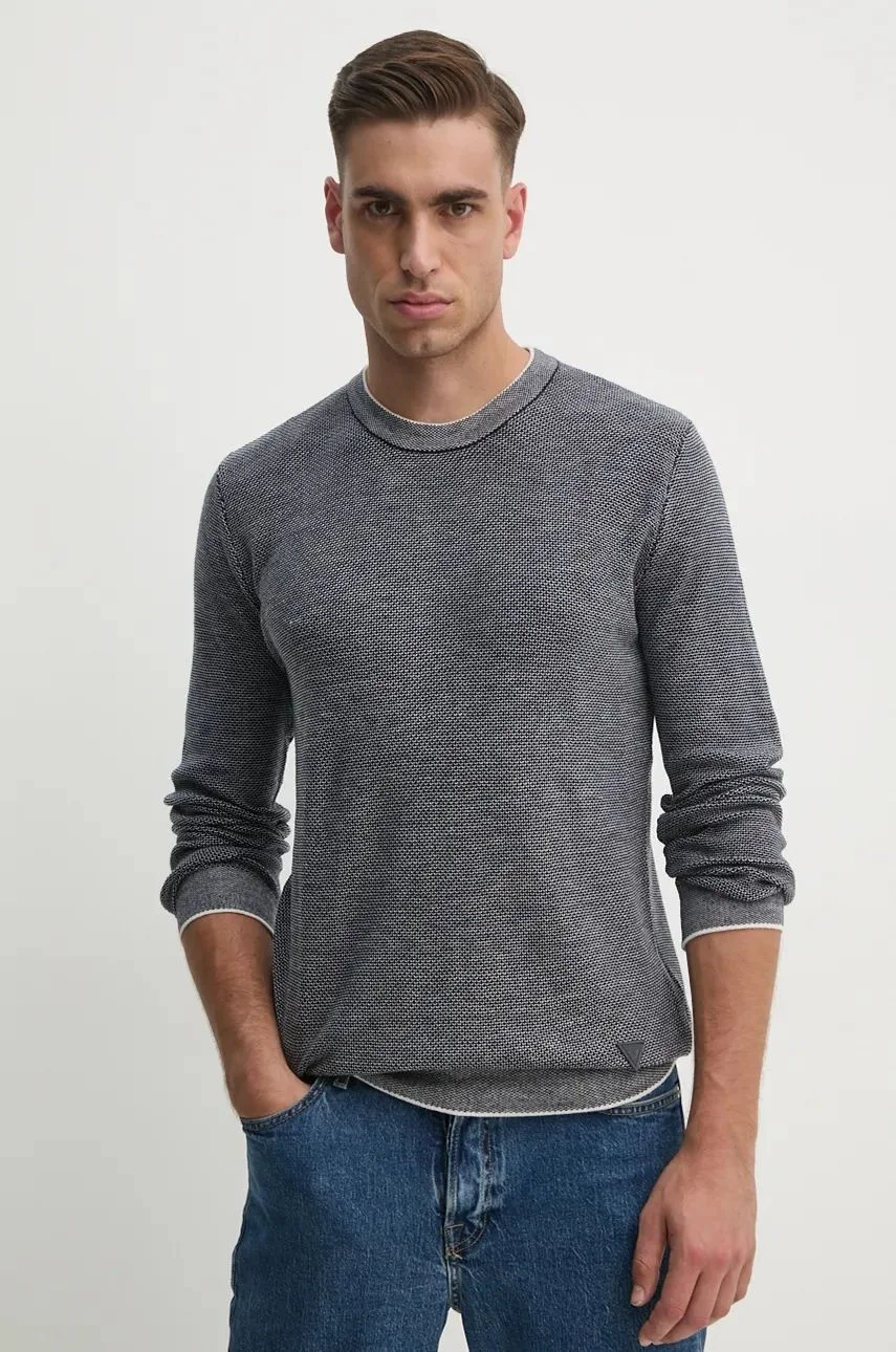 GUESS - EARLE LS STITCHED CN SWTR GUESS - EARLE LS STITCHED CN SWTR