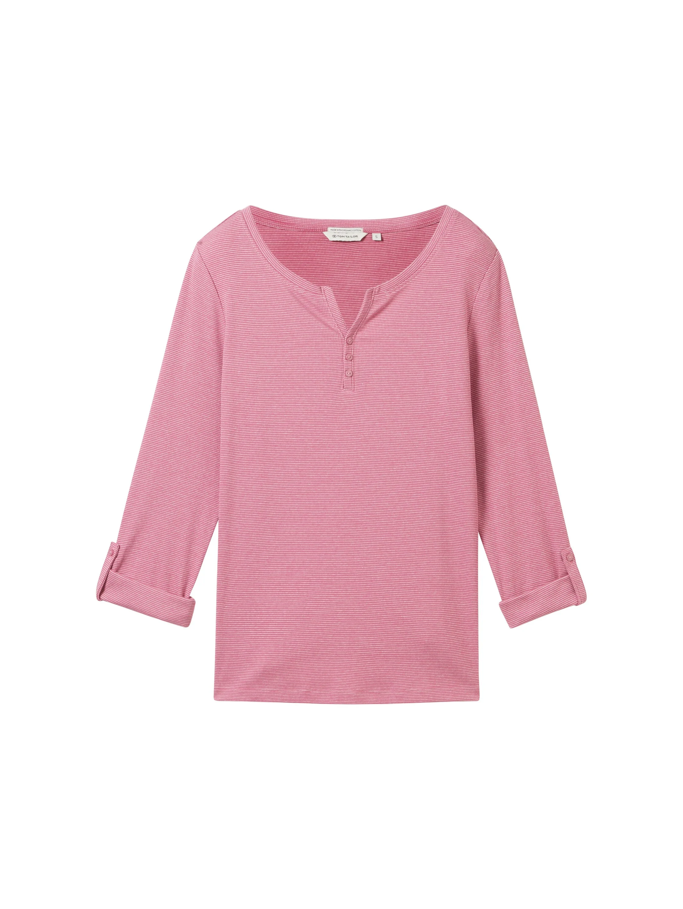 Tom Tailor - T-shirt Stripe Henley Tom Tailor - T-shirt Stripe Henley