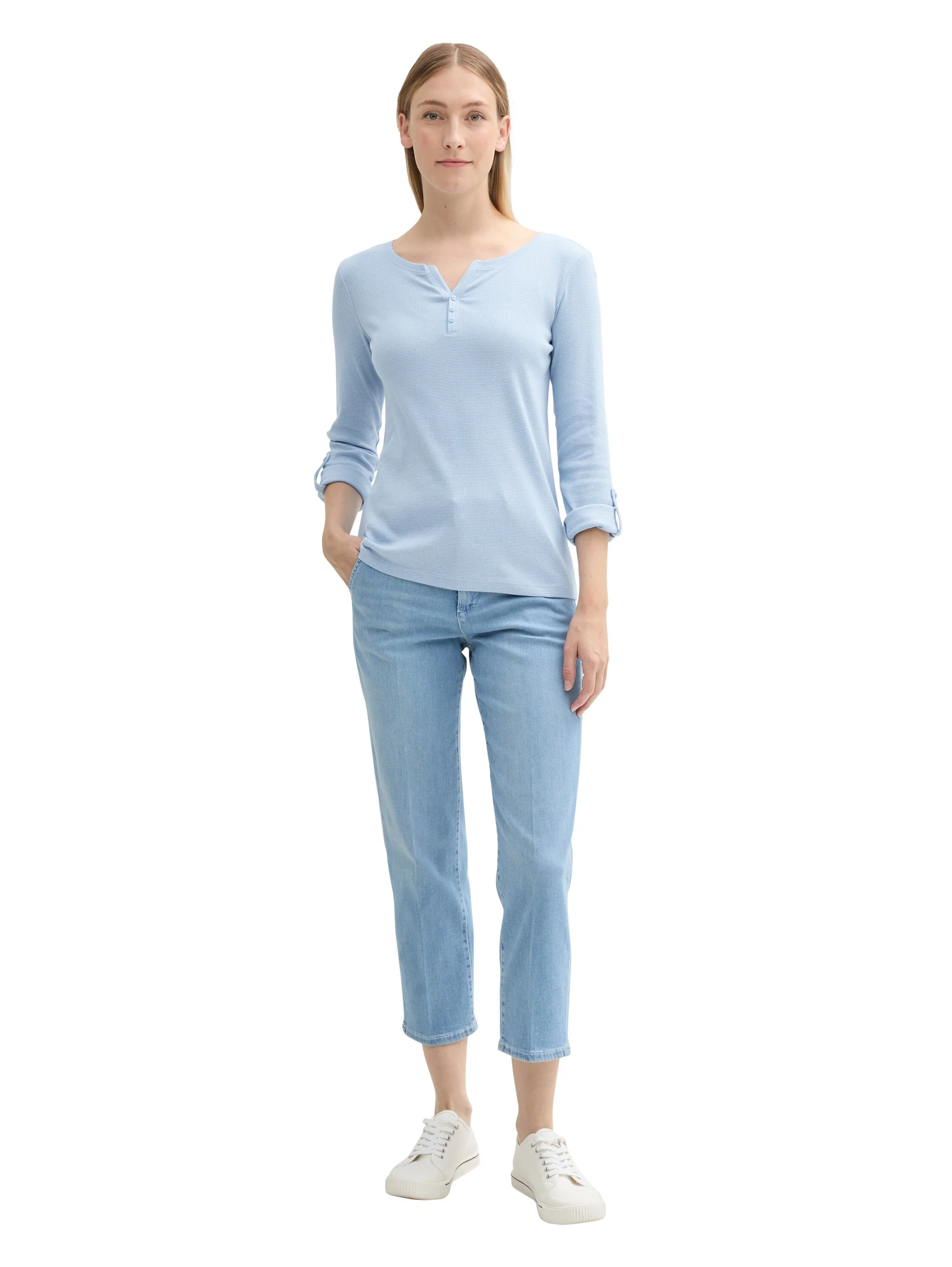 Tom Tailor - T-shirt Stripe Henley Tom Tailor - T-shirt Stripe Henley