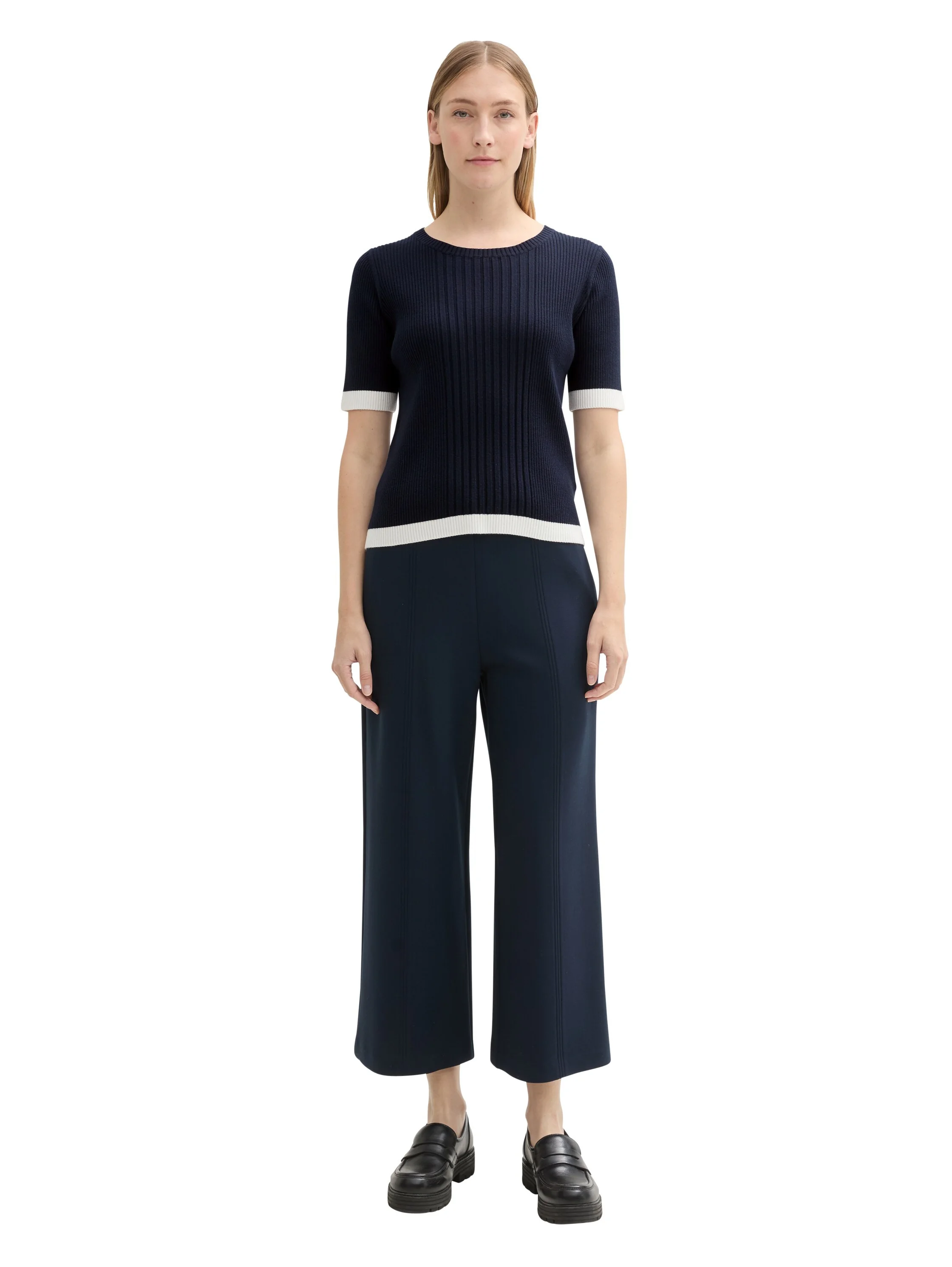 Tom Tailor - Knit Rib Pullover With... Tom Tailor - Knit Rib Pullover With...