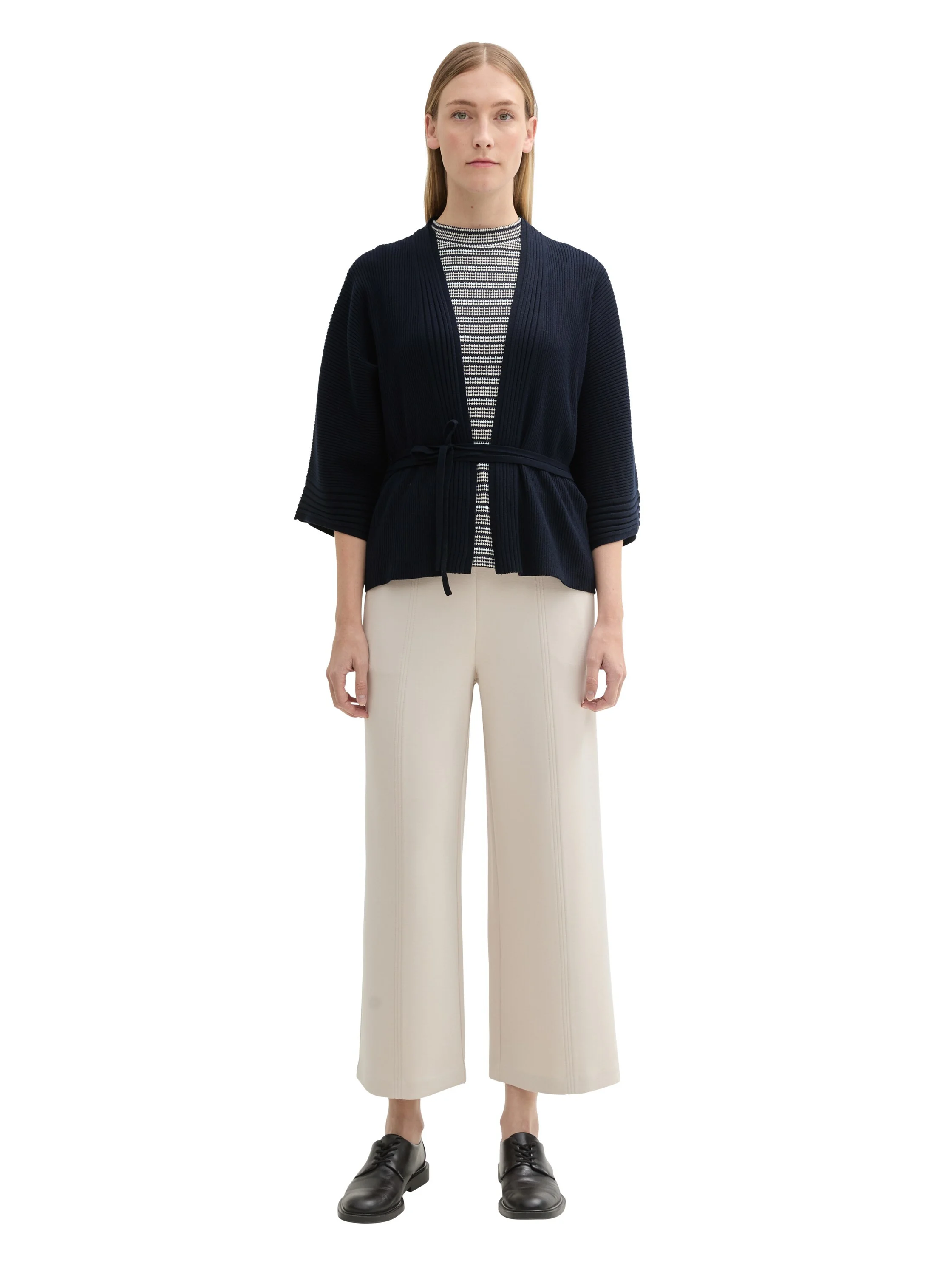 Tom Tailor - Knit Belted Rib Cardigan Tom Tailor - Knit Belted Rib Cardigan