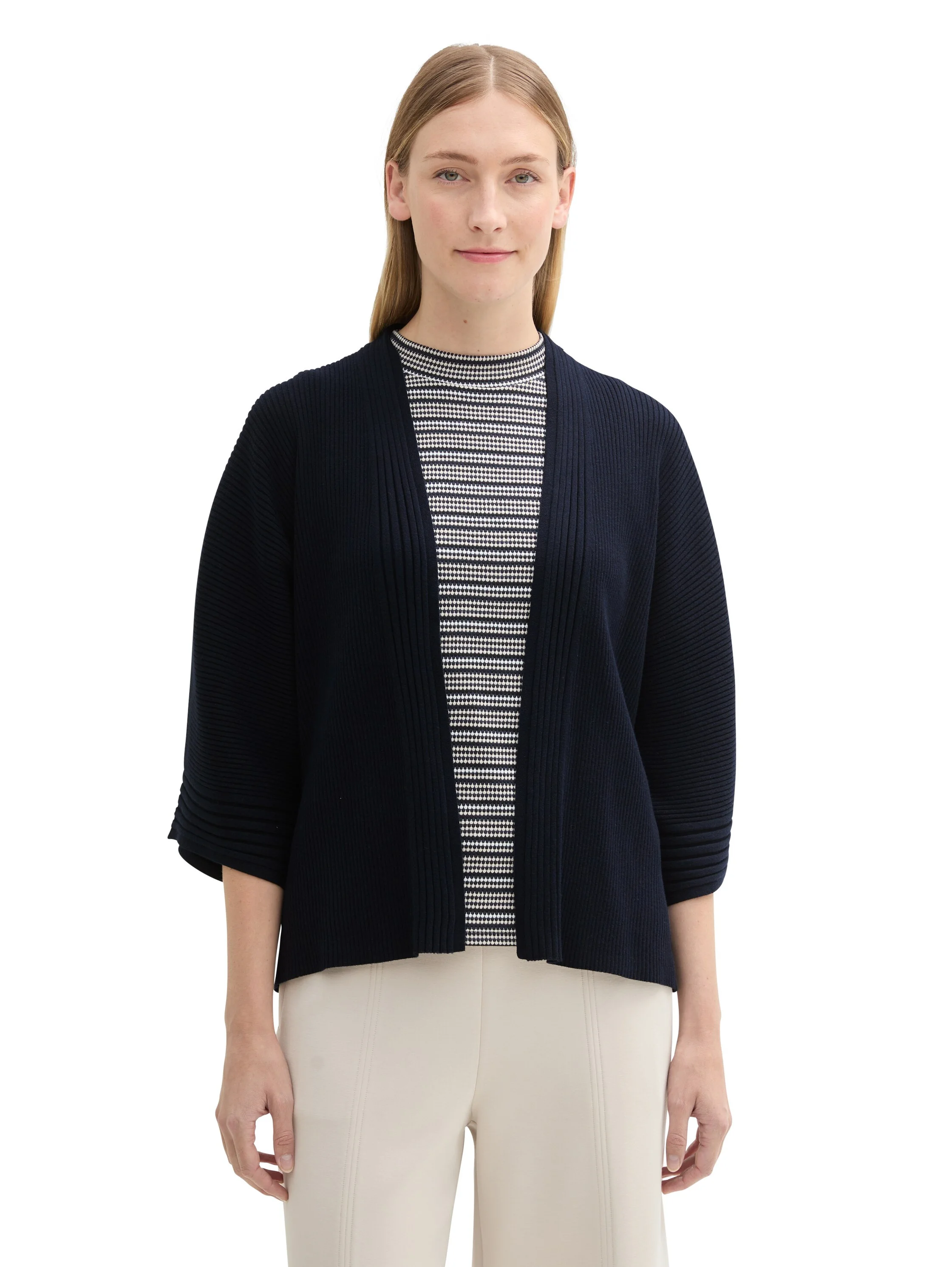 Tom Tailor - Knit Belted Rib Cardigan Tom Tailor - Knit Belted Rib Cardigan