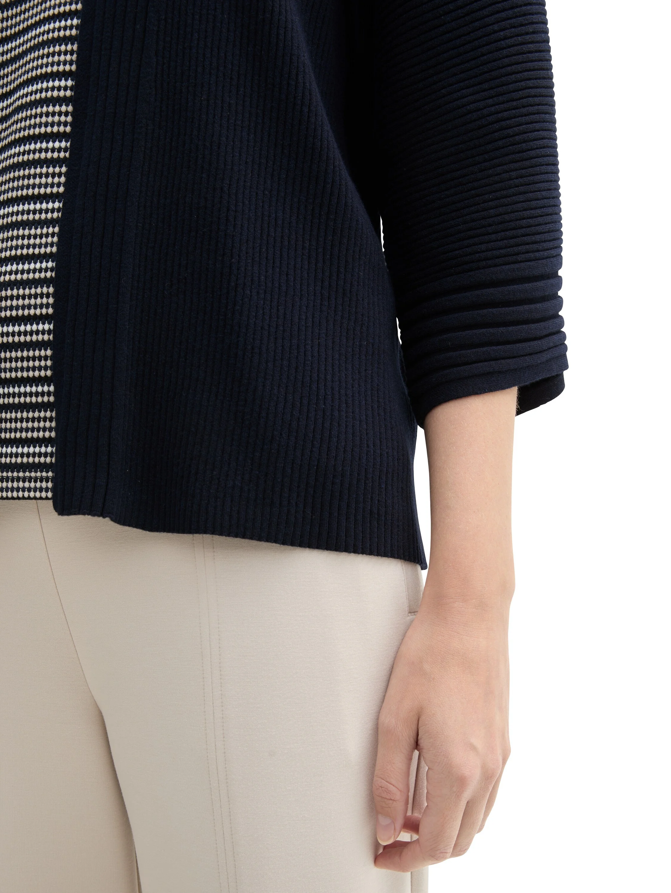 Tom Tailor - Knit Belted Rib Cardigan Tom Tailor - Knit Belted Rib Cardigan