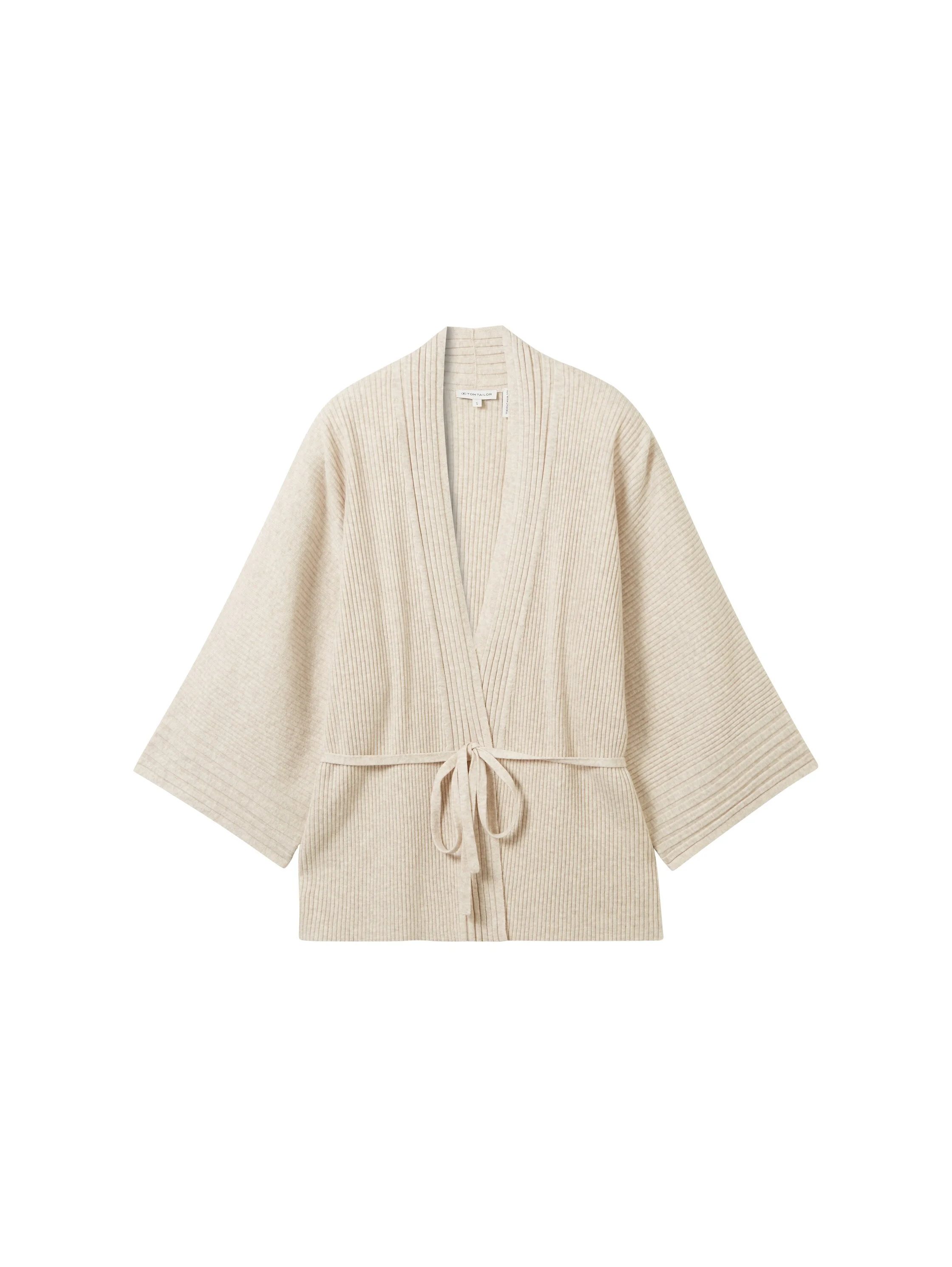 Tom Tailor - Knit Belted Rib Cardigan Tom Tailor - Knit Belted Rib Cardigan