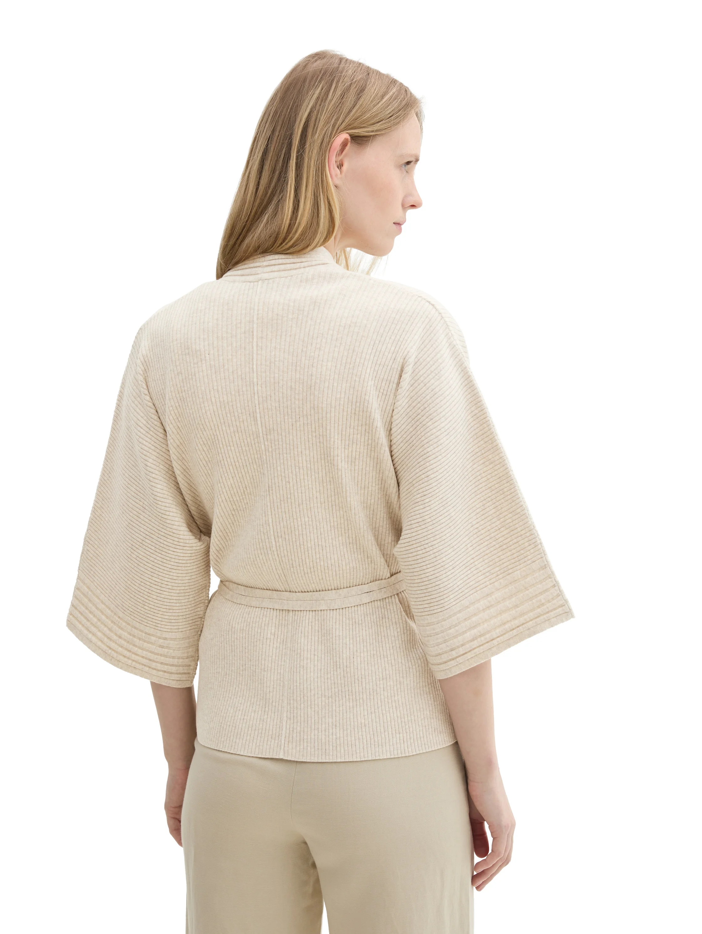 Tom Tailor - Knit Belted Rib Cardigan Tom Tailor - Knit Belted Rib Cardigan
