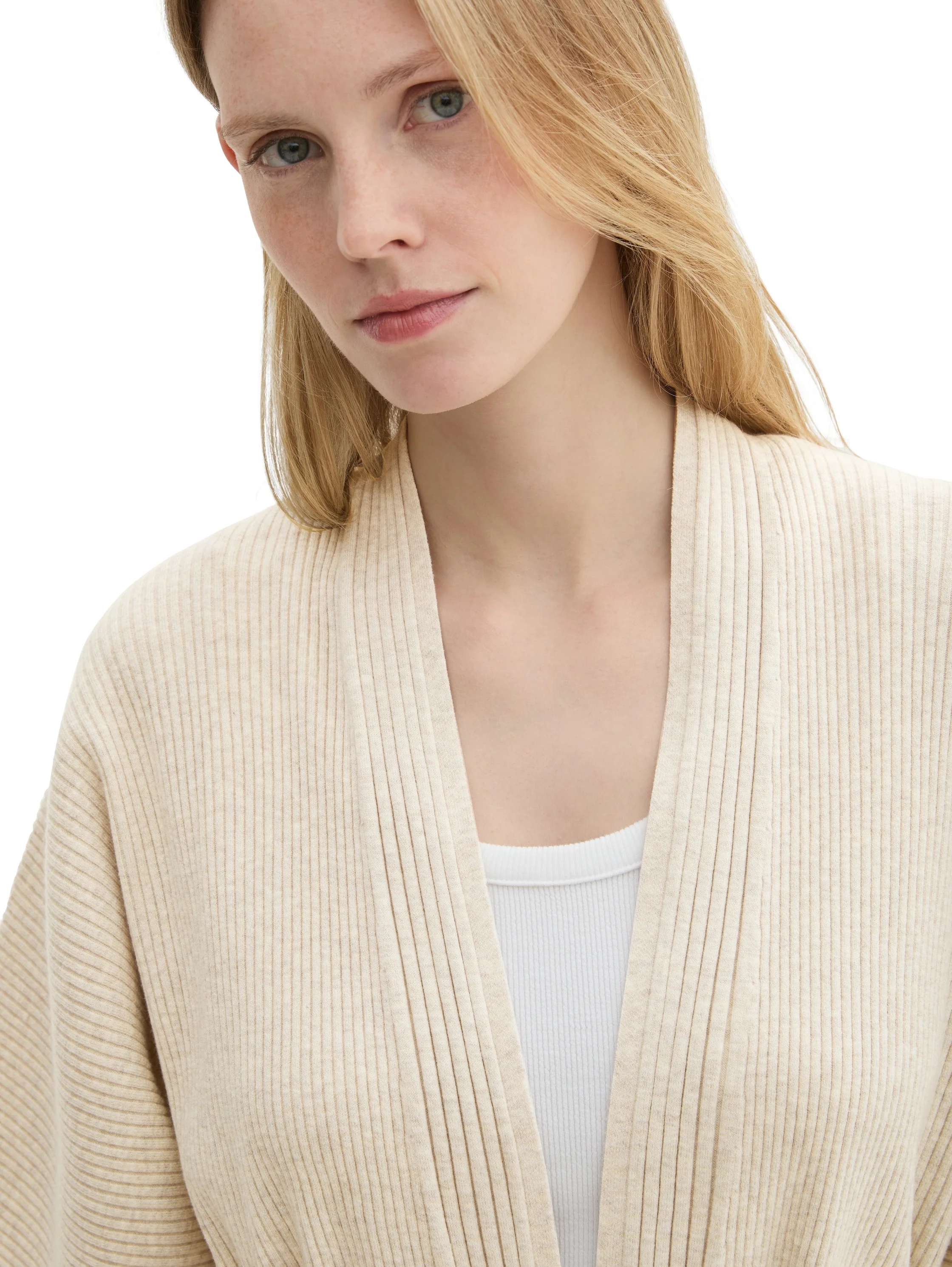 Tom Tailor - Knit Belted Rib Cardigan Tom Tailor - Knit Belted Rib Cardigan
