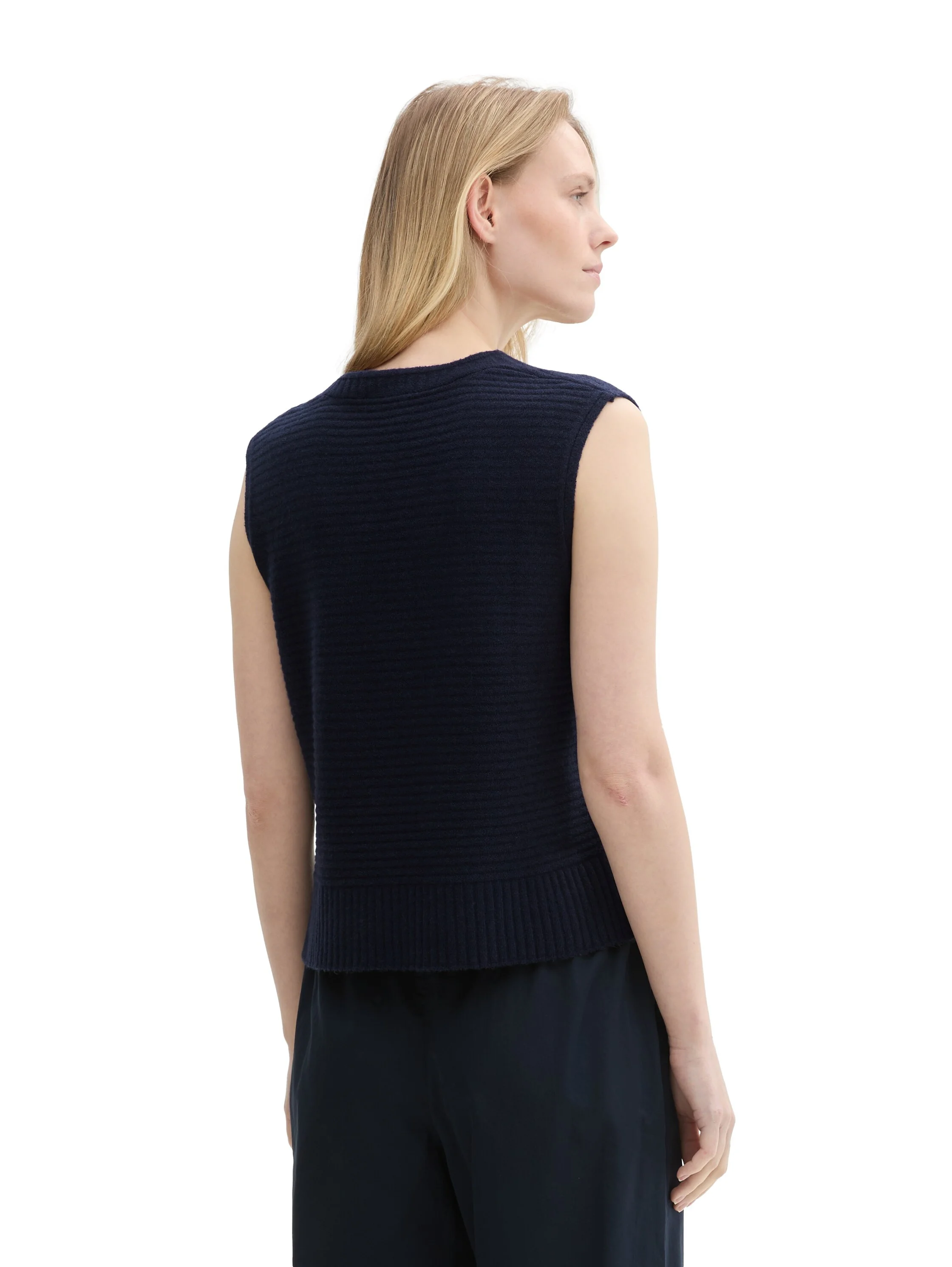 Tom Tailor - Knit Cosy V-neck Vest Tom Tailor - Knit Cosy V-neck Vest