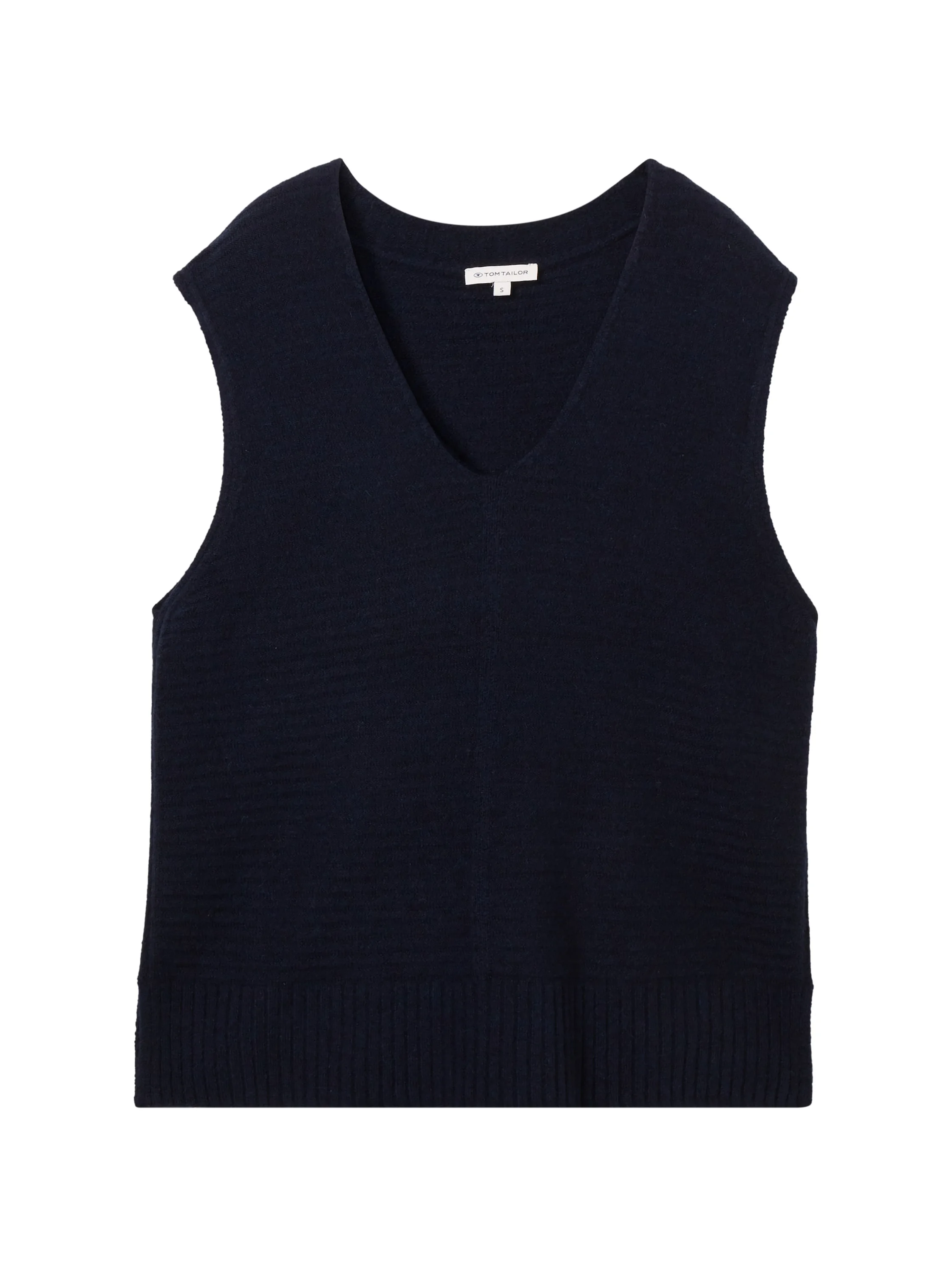 Tom Tailor - Knit Cosy V-neck Vest Tom Tailor - Knit Cosy V-neck Vest