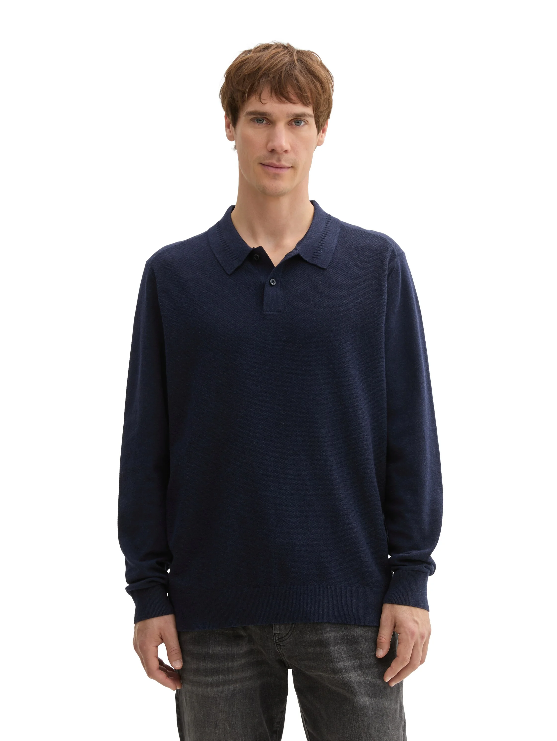 Tom Tailor - Cosy Structured Knit Polo Tom Tailor - Cosy Structured Knit Polo