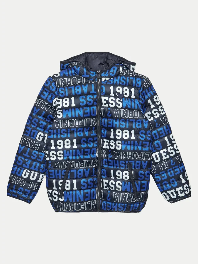 GUESS - HOODED PADDED LS...