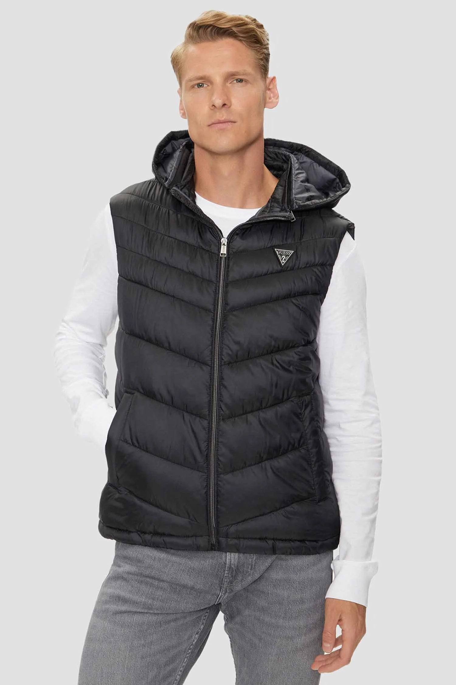GUESS - SUPER LIGHT PUFFA VEST GUESS - SUPER LIGHT PUFFA VEST