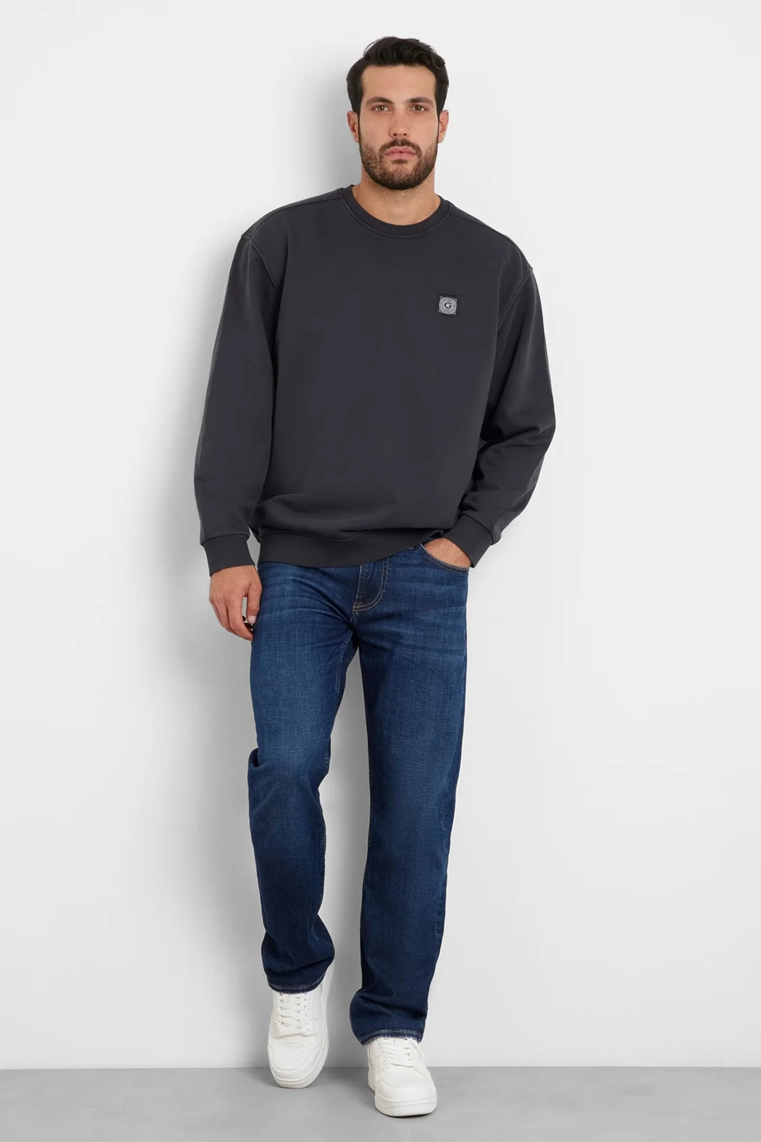 GUESS - G PATCH CN SWEATSHIRT GUESS - G PATCH CN SWEATSHIRT