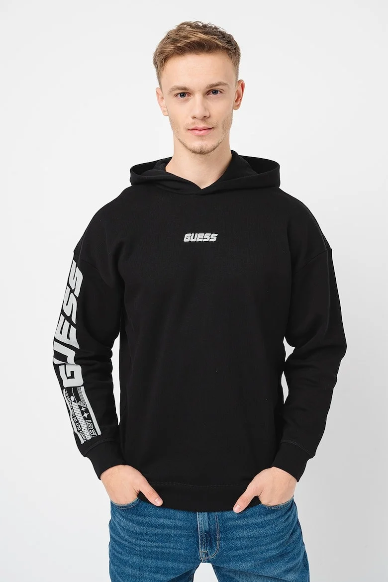 GUESS - DALIM OVER HOODED SWEATSHIRT GUESS - DALIM OVER HOODED SWEATSHIRT