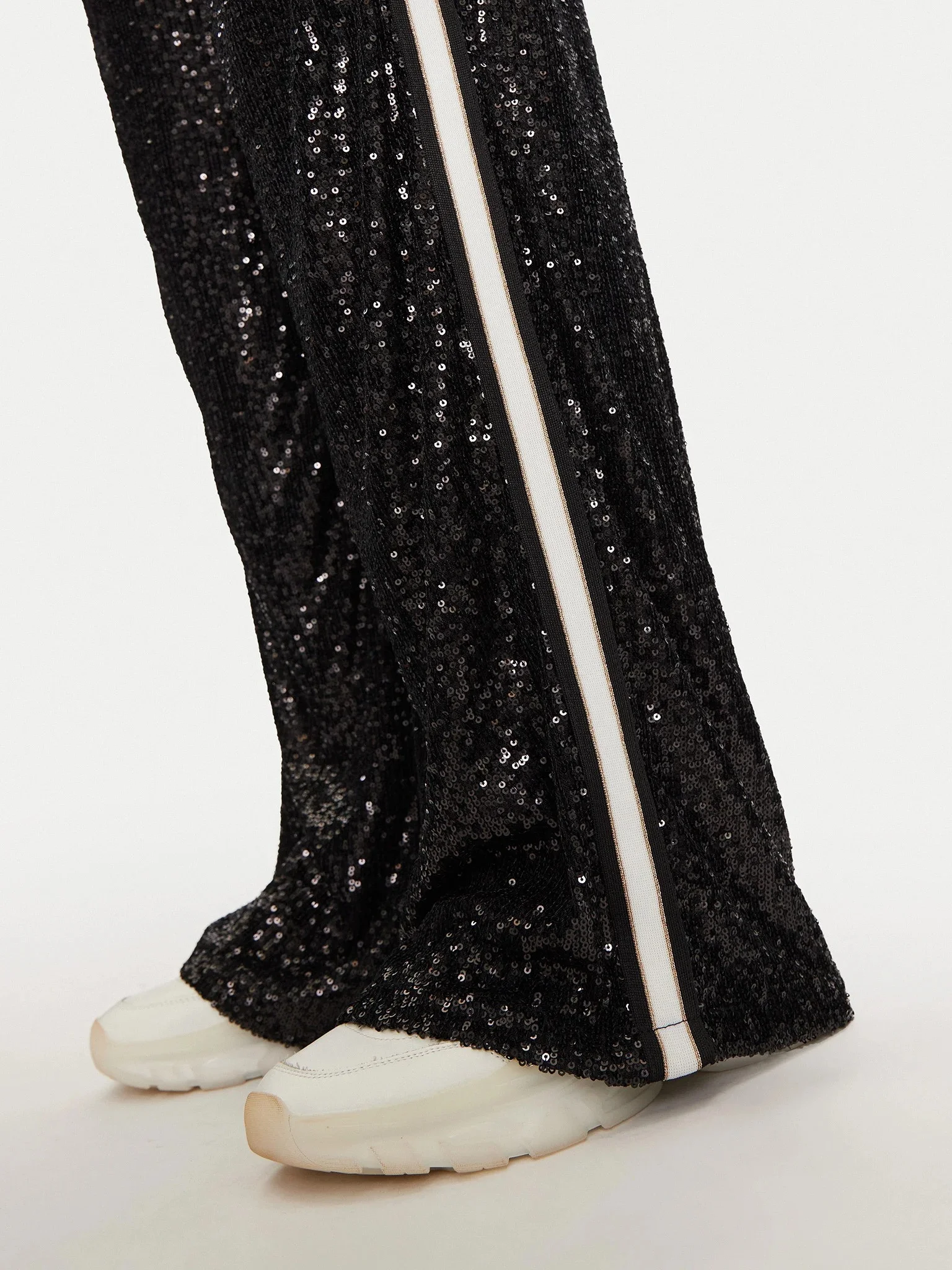 GUESS - MINI SEQUINS STRAIGHT LONG PAN GUESS - MINI SEQUINS STRAIGHT LONG PAN