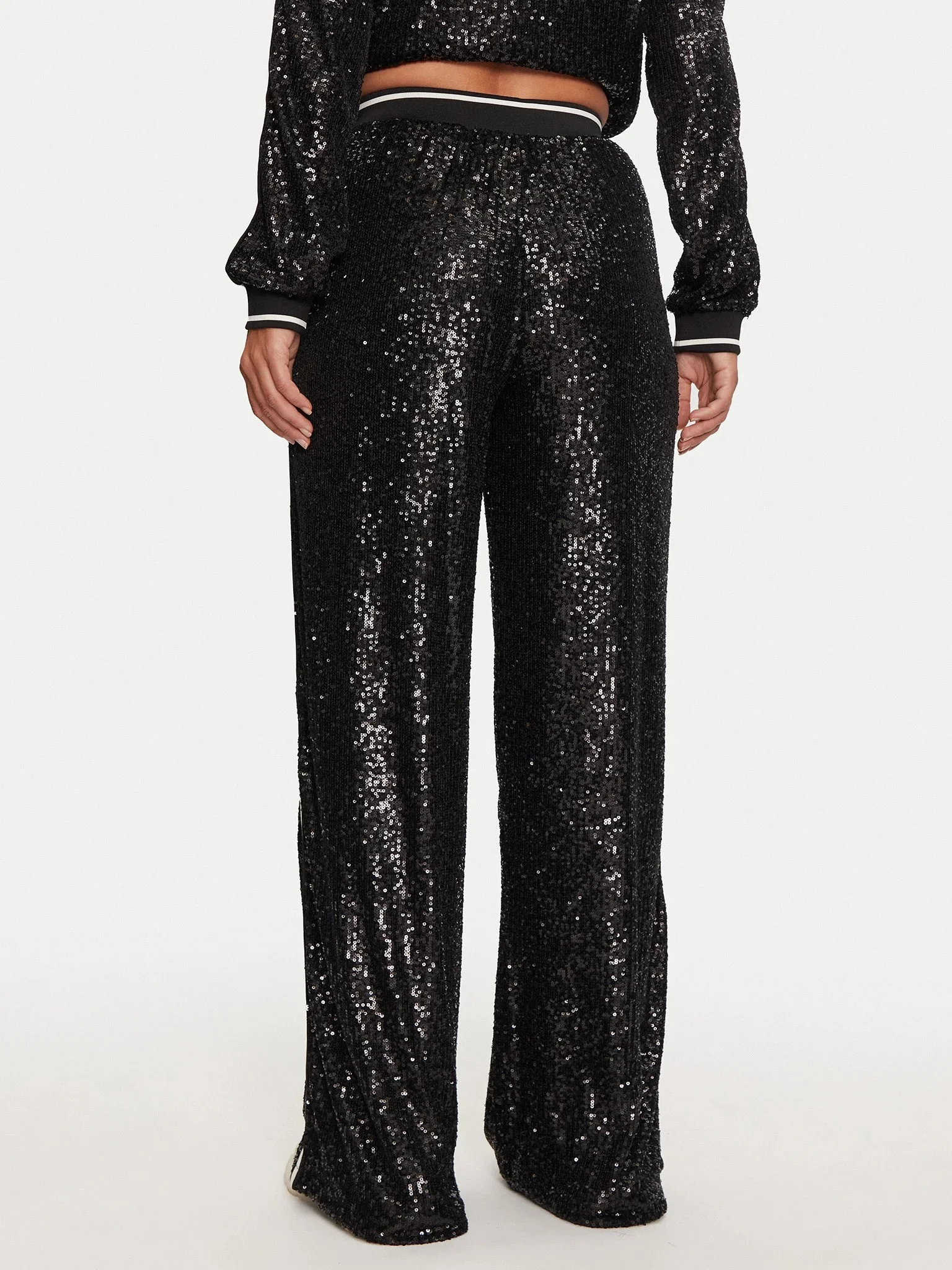 GUESS - MINI SEQUINS STRAIGHT LONG PAN GUESS - MINI SEQUINS STRAIGHT LONG PAN