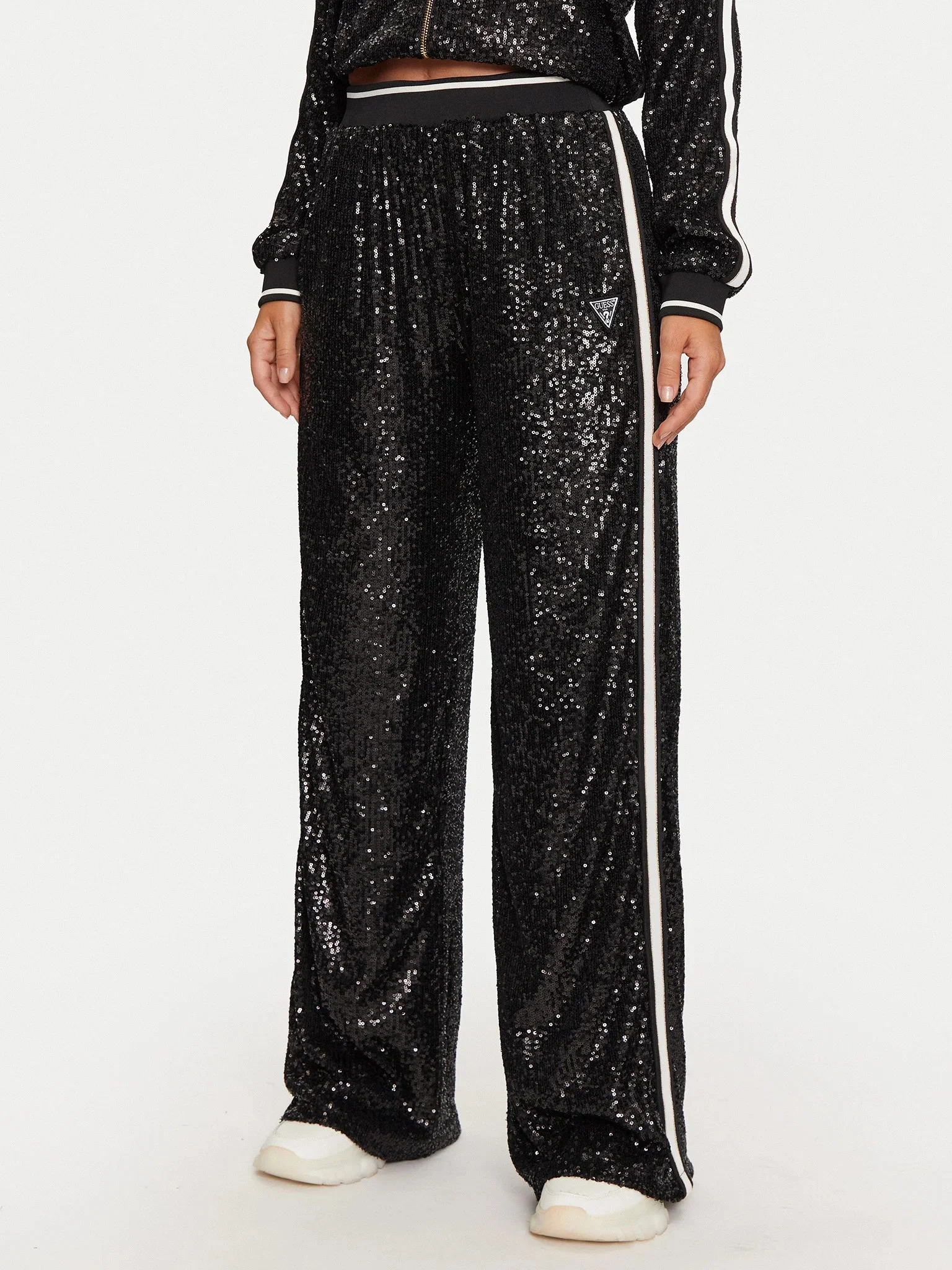 GUESS - MINI SEQUINS STRAIGHT LONG PAN GUESS - MINI SEQUINS STRAIGHT LONG PAN
