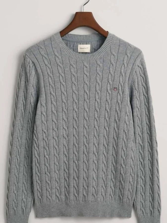 Gant - COTTON CABLE C-NECK 2