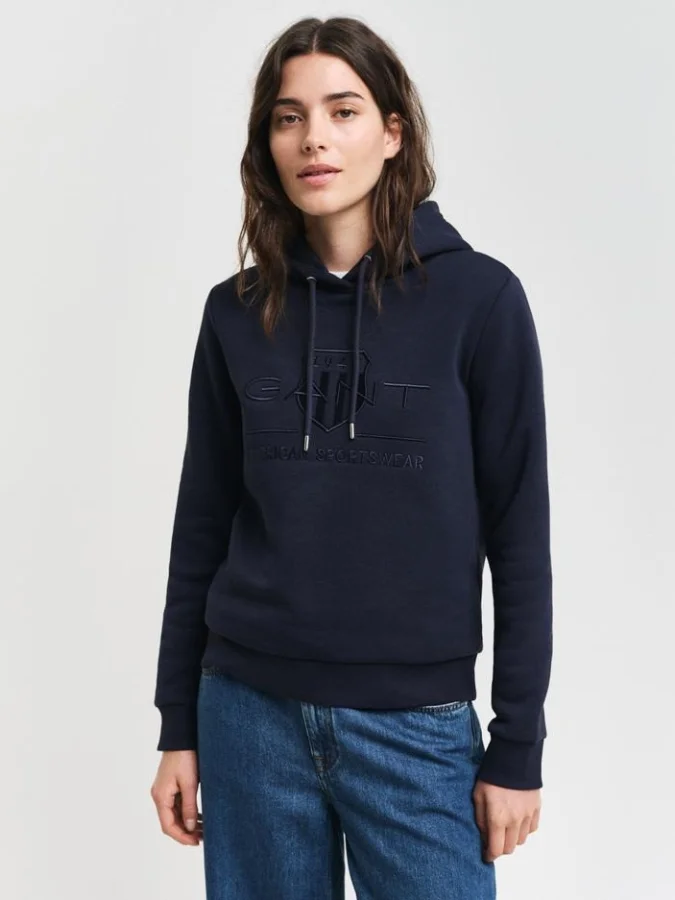 Gant - REG TONAL SHIELD HOODIE
