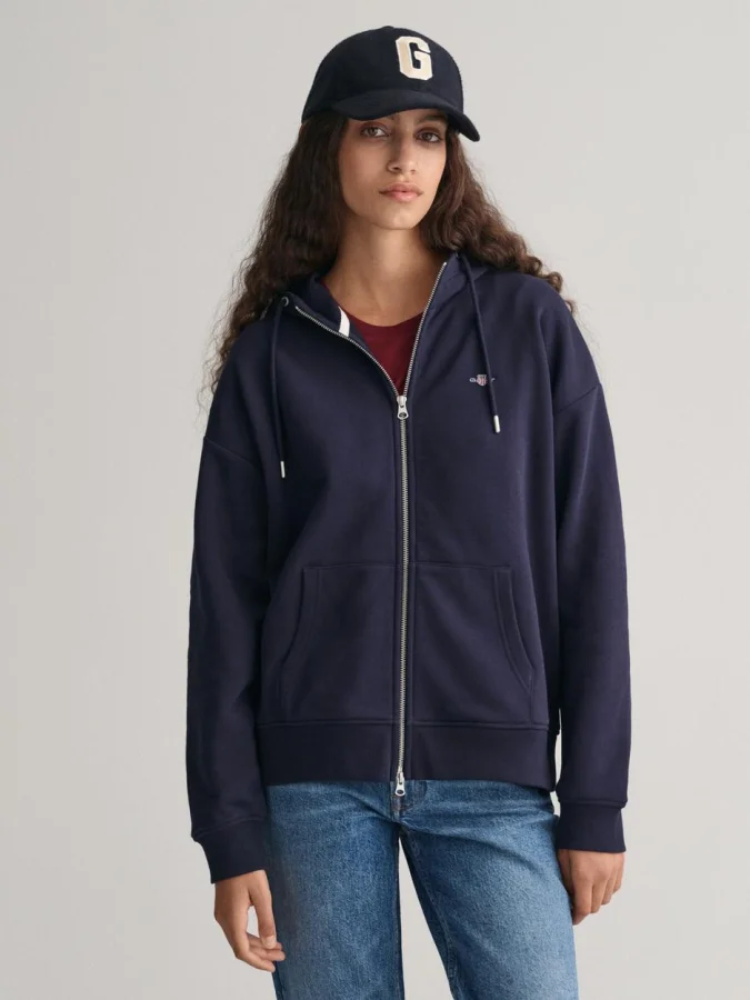 Gant - REL SHIELD ZIP HOODIE