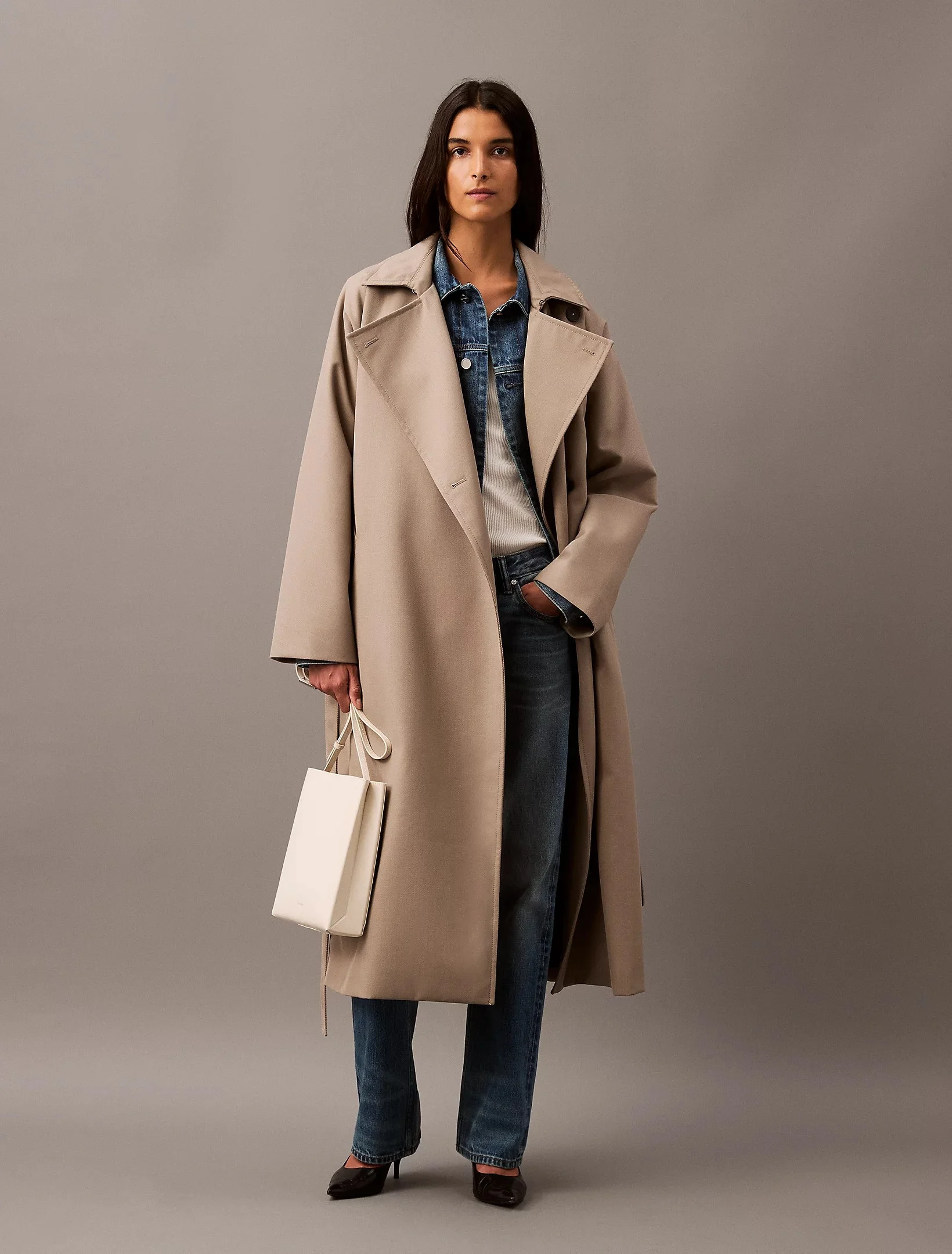 CALVIN KLEIN STUDIO - WOOL TWILL... CALVIN KLEIN STUDIO - WOOL TWILL...
