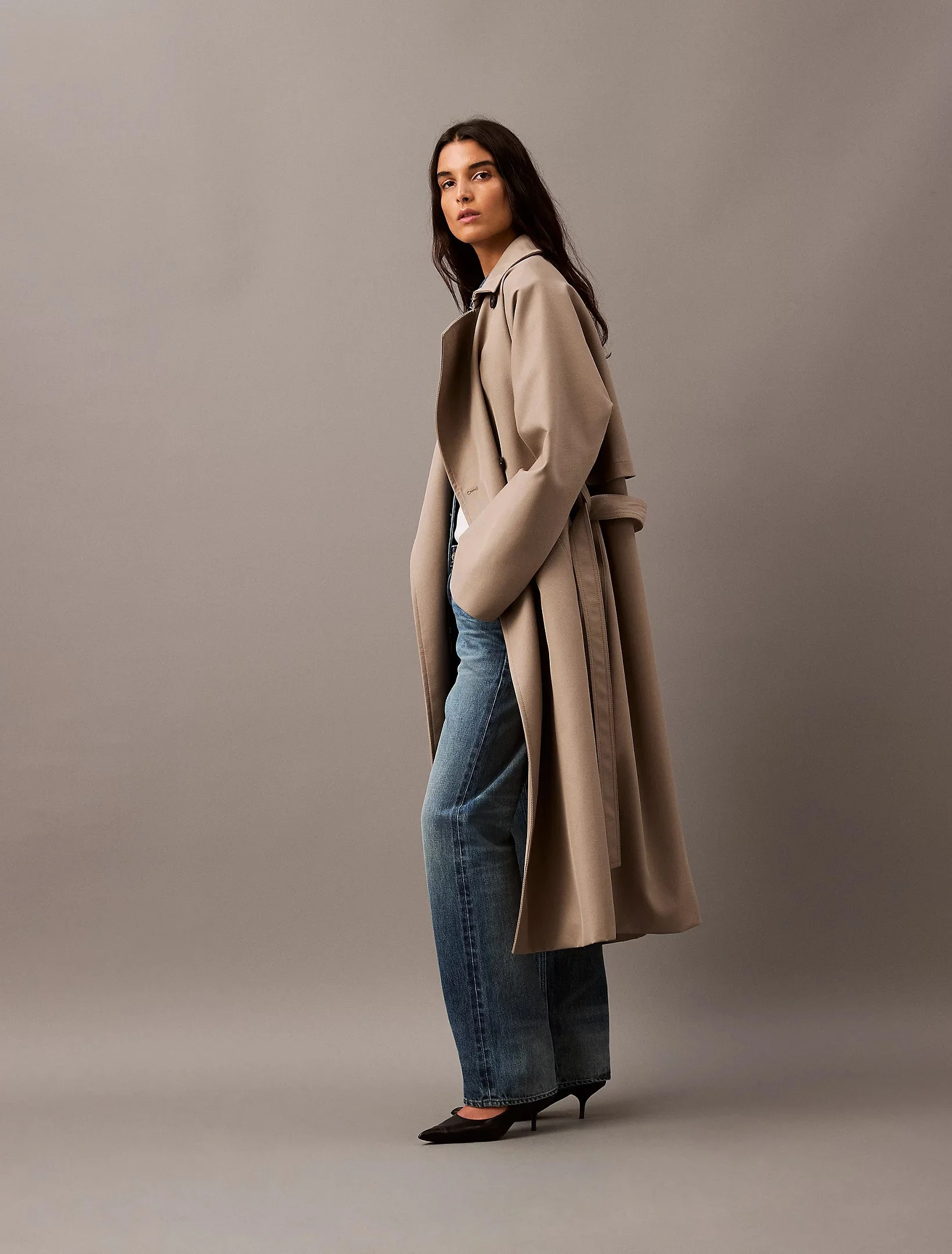 CALVIN KLEIN STUDIO - WOOL TWILL... CALVIN KLEIN STUDIO - WOOL TWILL...