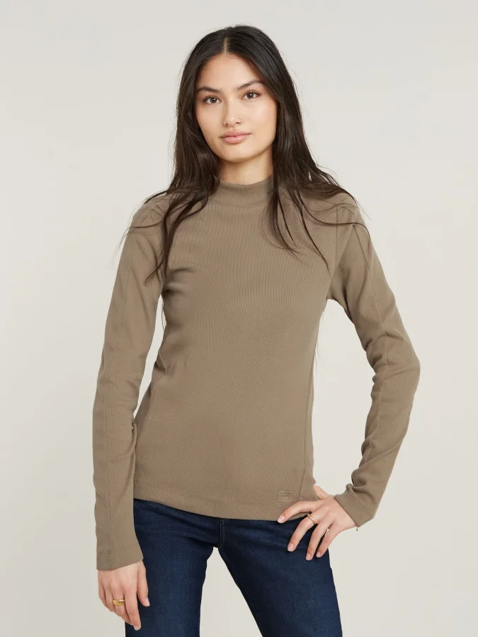 G-Star Raw - Slim rib mock...