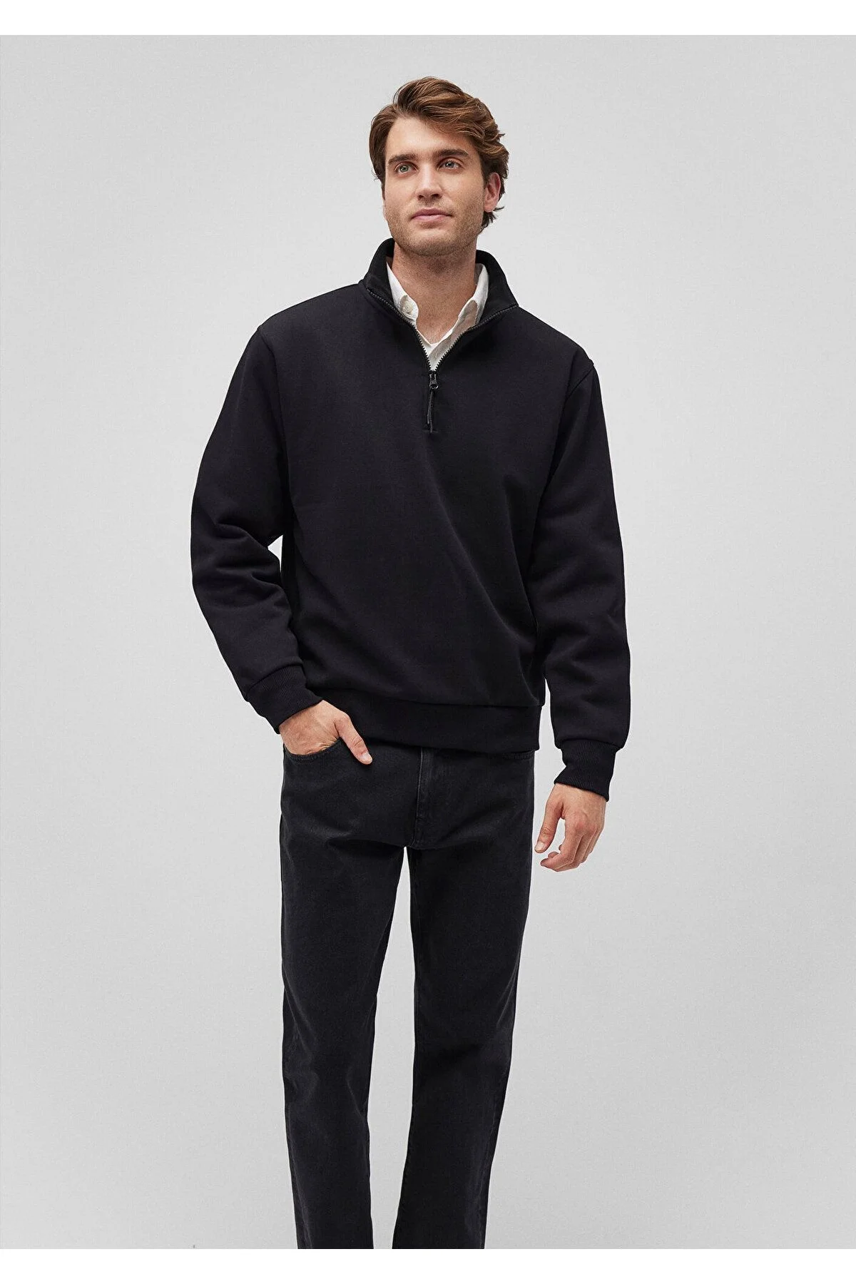 Mavi - HALF ZIP SWEATSHIRT Mavi - HALF ZIP SWEATSHIRT