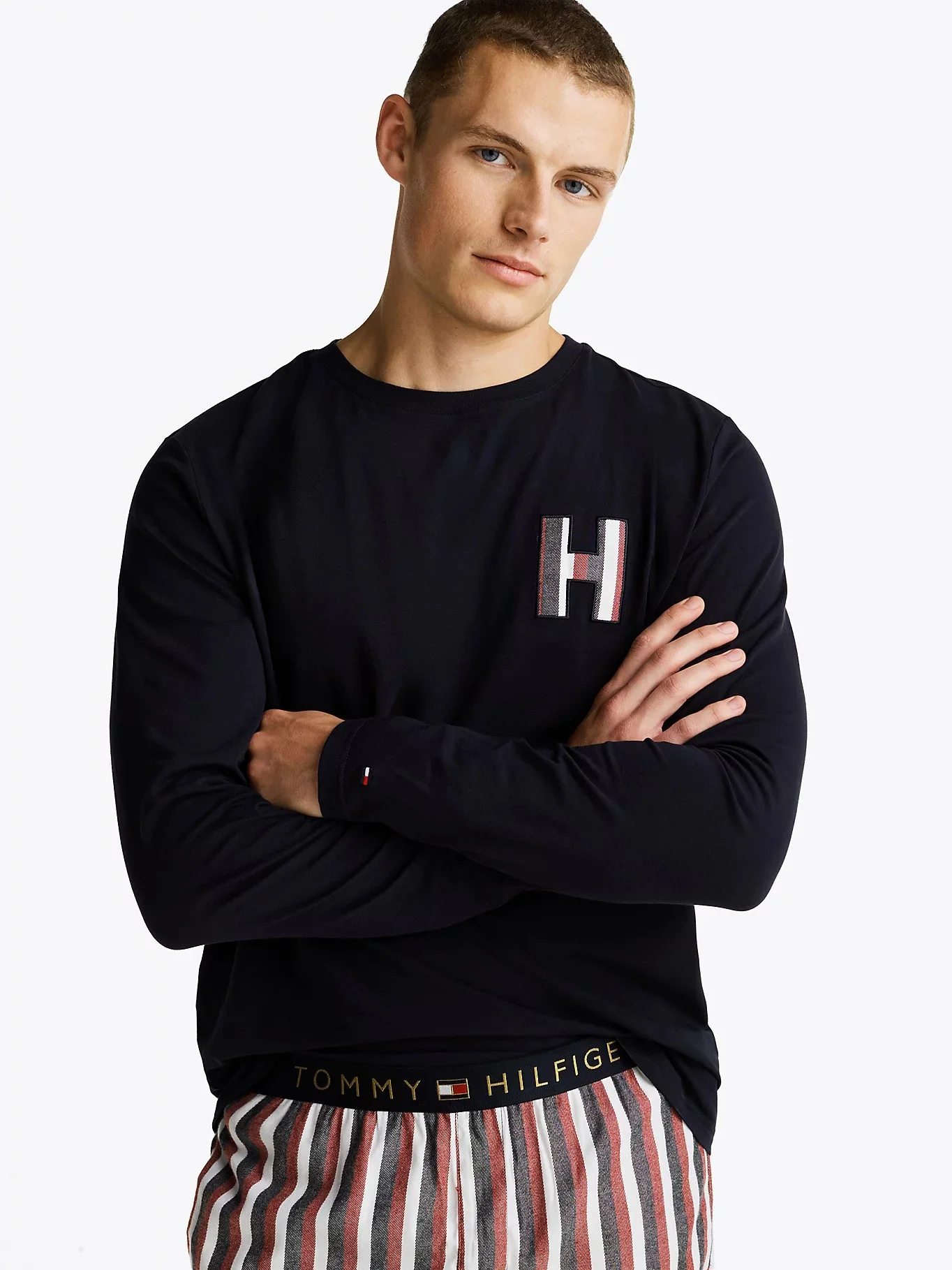 Tommy Hilfiger - LS PANT SLIPPERS SET... Tommy Hilfiger - LS PANT SLIPPERS SET...