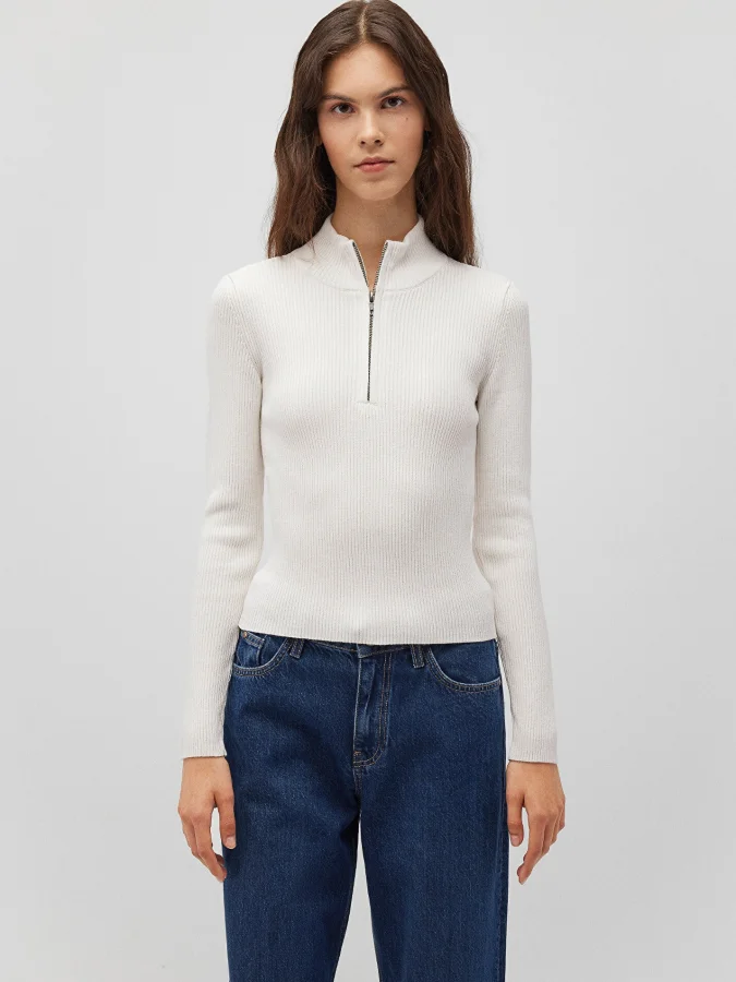 Mavi - HALF ZIP SWEATER