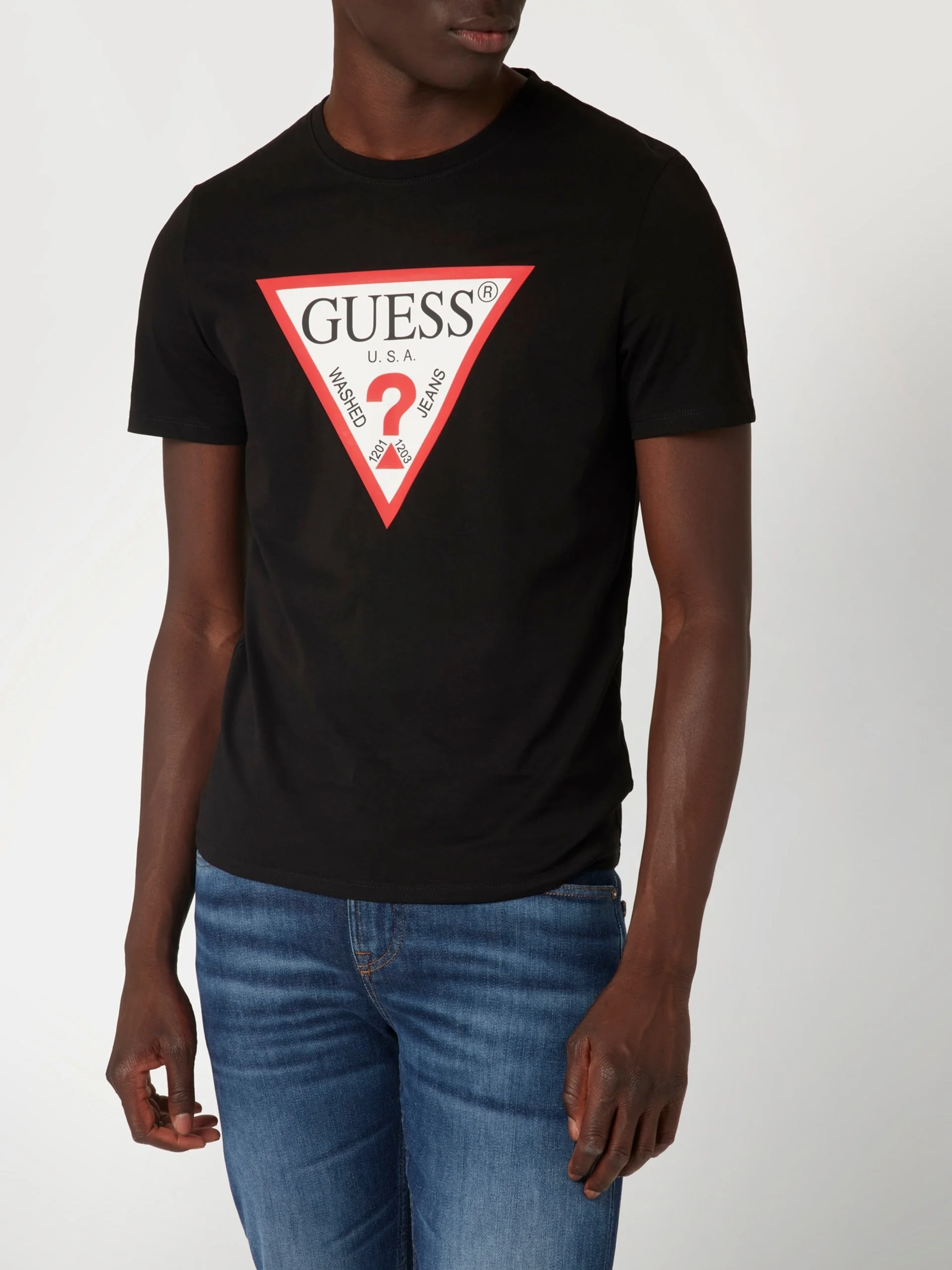 GUESS - CN SS ORIGINAL LOGO TEE GUESS - CN SS ORIGINAL LOGO TEE