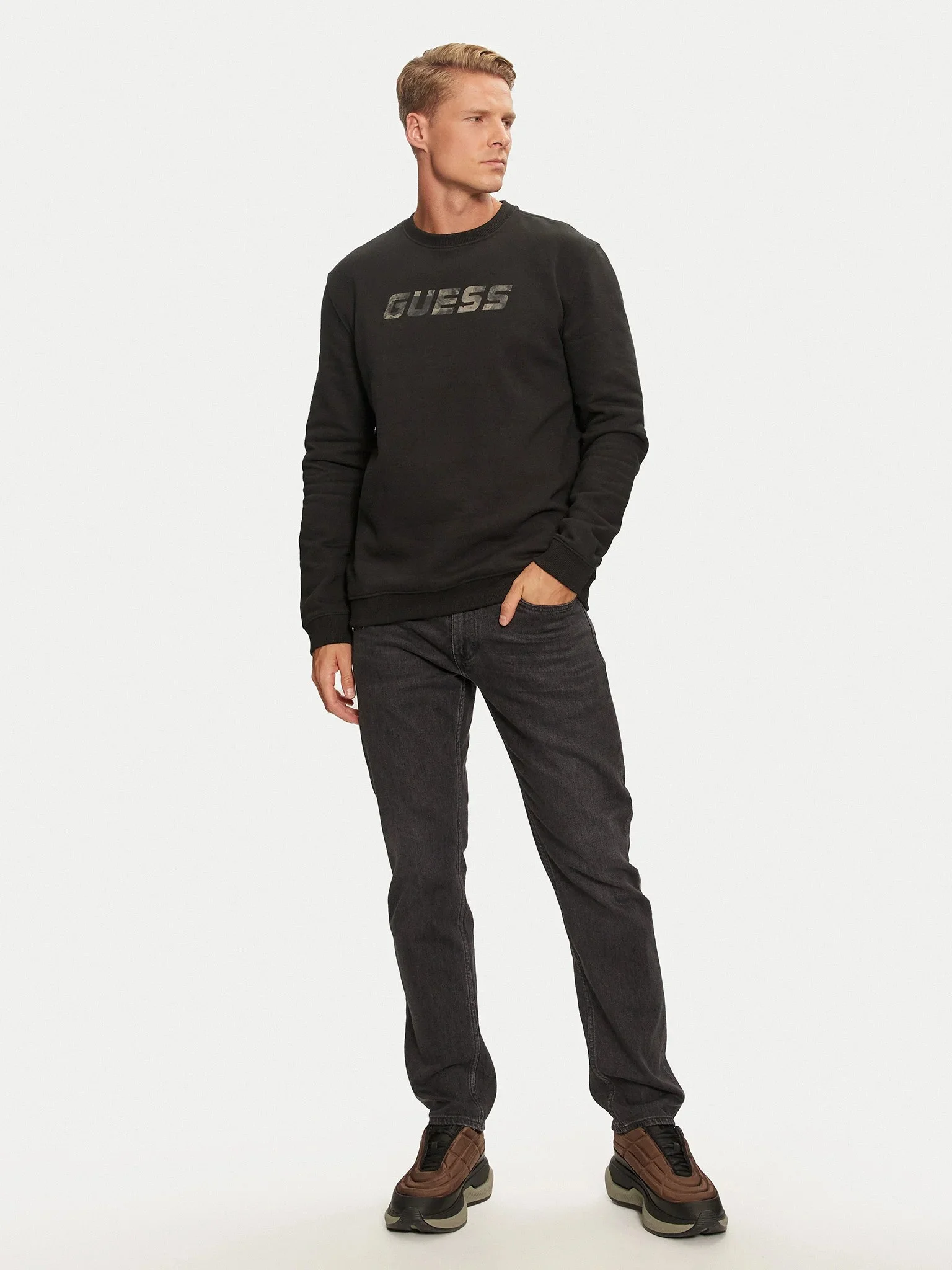 GUESS - KEID CN SWEATSHIRT GUESS - KEID CN SWEATSHIRT