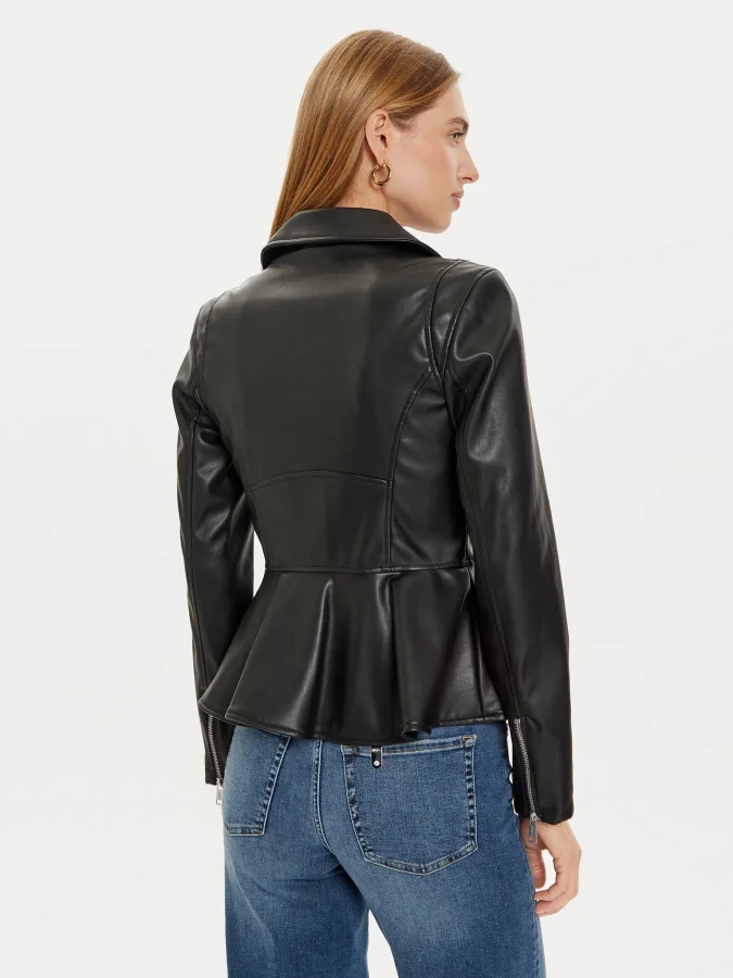 GUESS - LS IVY PEPLUM MOTO JKT 2