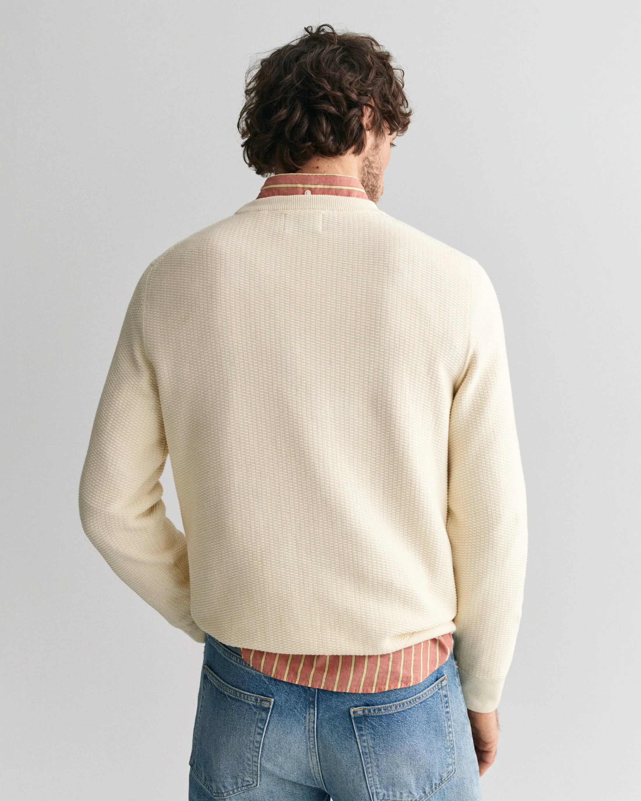 Gant - COTTON MICRO TEXTURED C-NECK Gant - COTTON MICRO TEXTURED C-NECK