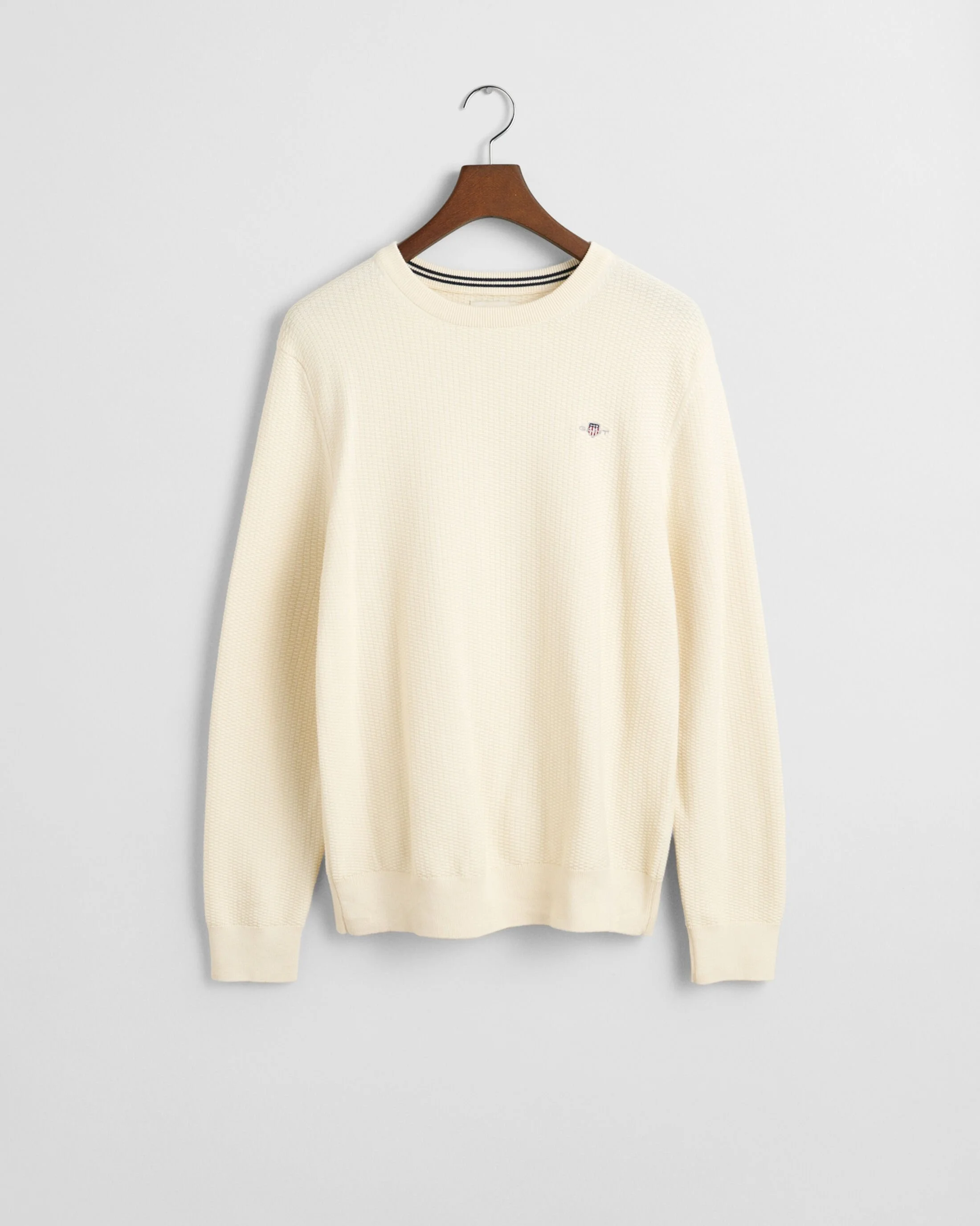 Gant - COTTON MICRO TEXTURED C-NECK Gant - COTTON MICRO TEXTURED C-NECK