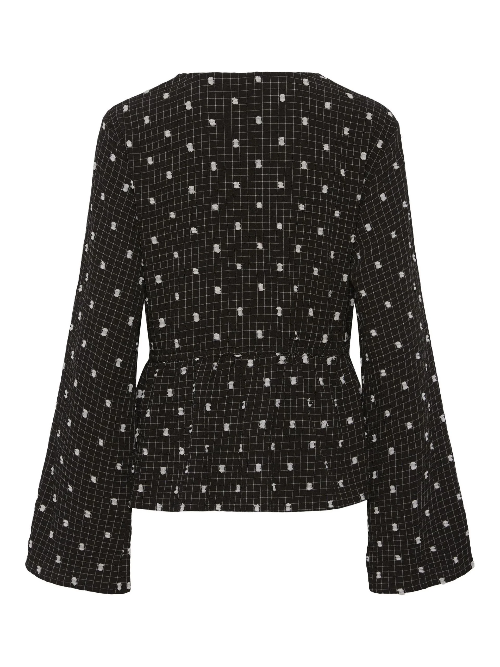 Pieces - PCNOVALEE LS TIE TOP Pieces - PCNOVALEE LS TIE TOP