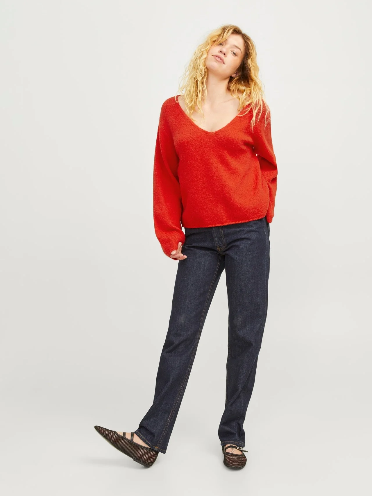 JJXX - JXEVI V-NECK KNIT SN JJXX - JXEVI V-NECK KNIT SN