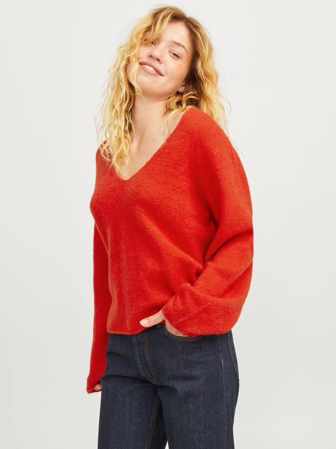 JJXX - JXEVI V-NECK KNIT SN JJXX - JXEVI V-NECK KNIT SN