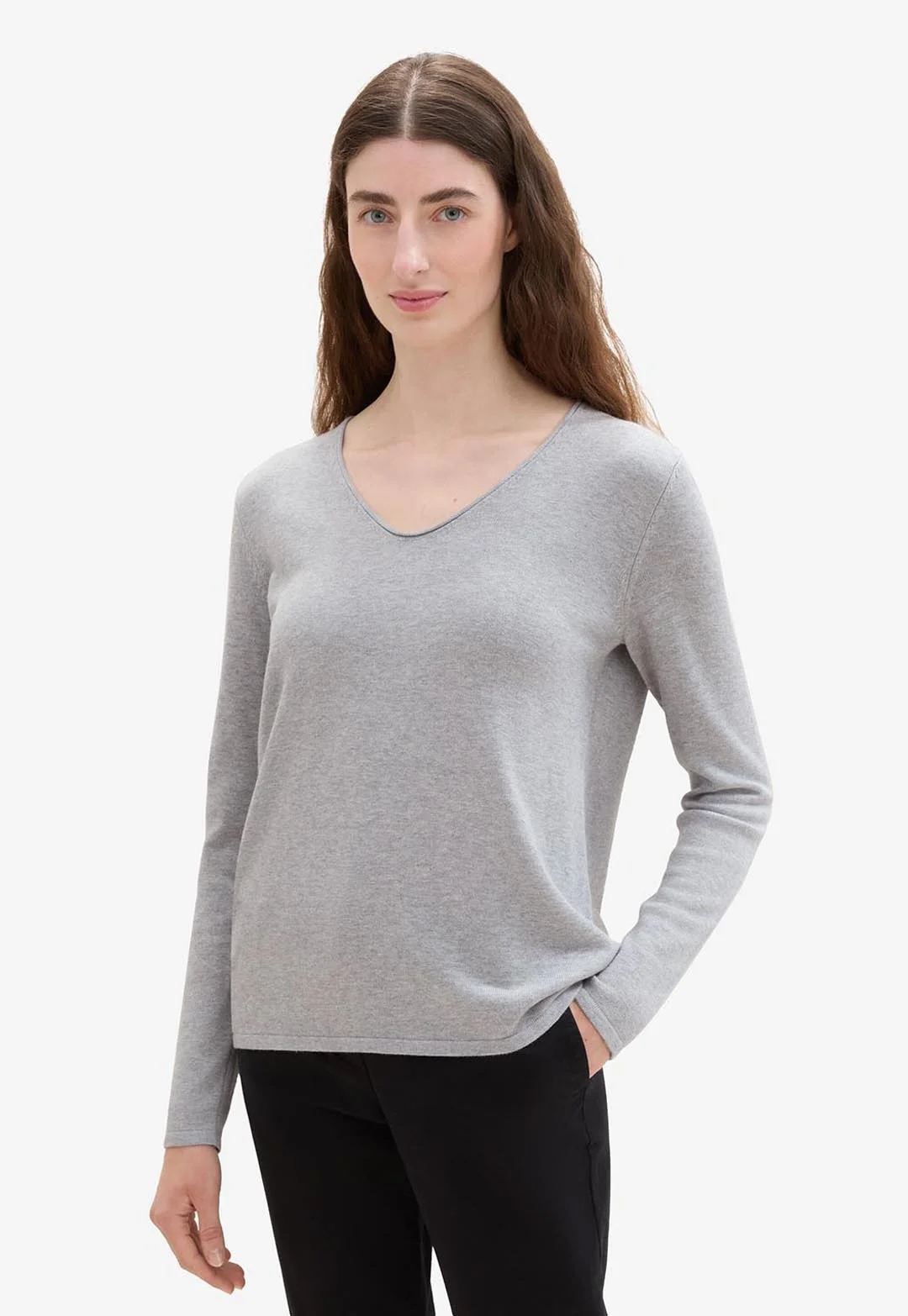 TOM TAILOR - Sweater Basic V-neck TOM TAILOR - Sweater Basic V-neck
