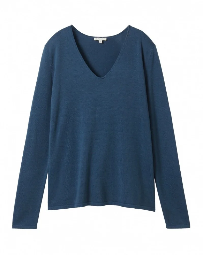TOM TAILOR - Sweater Basic V-neck TOM TAILOR - Sweater Basic V-neck