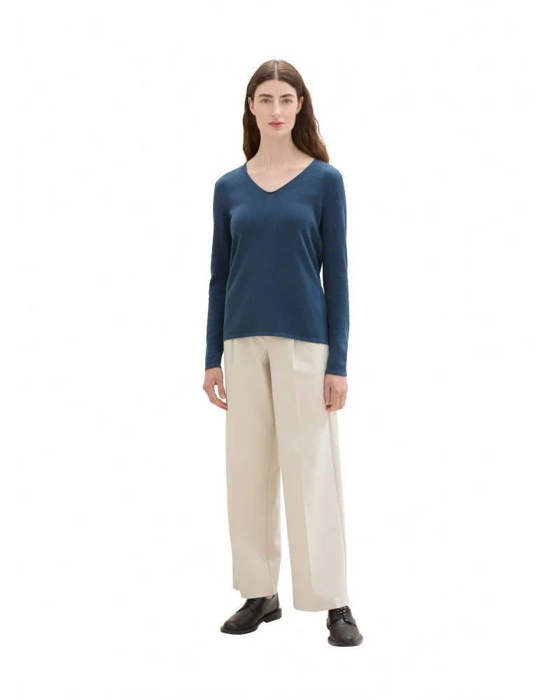 TOM TAILOR - Sweater Basic V-neck TOM TAILOR - Sweater Basic V-neck
