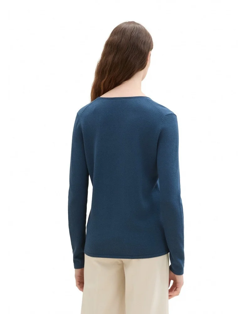 TOM TAILOR - Sweater Basic V-neck TOM TAILOR - Sweater Basic V-neck