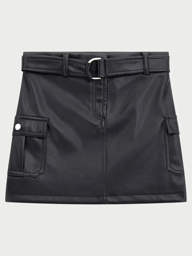 GUESS - PU LEATHER MINI SKIRT