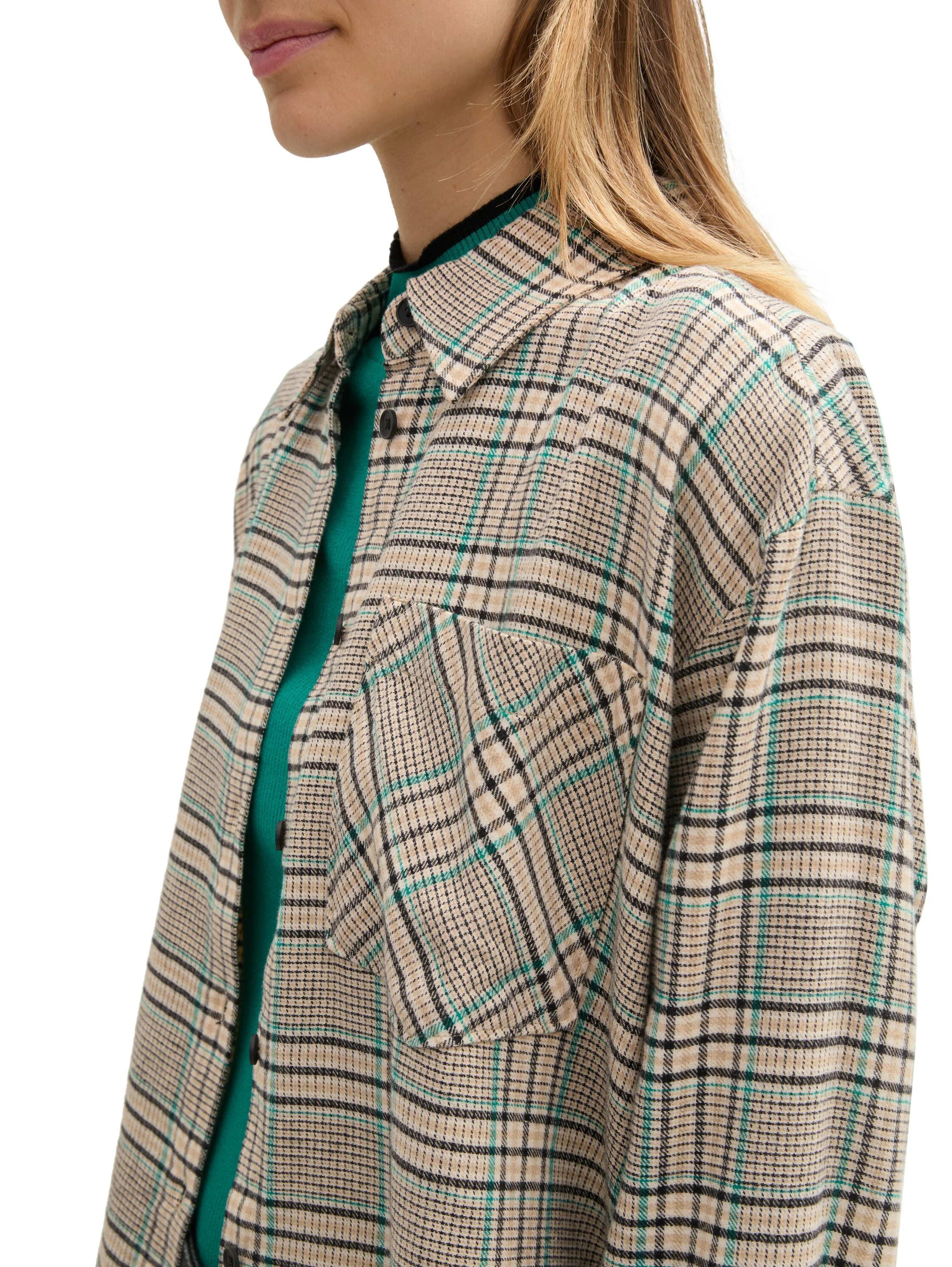 TOM TAILOR - Boxy Flannel Shirt TOM TAILOR - Boxy Flannel Shirt